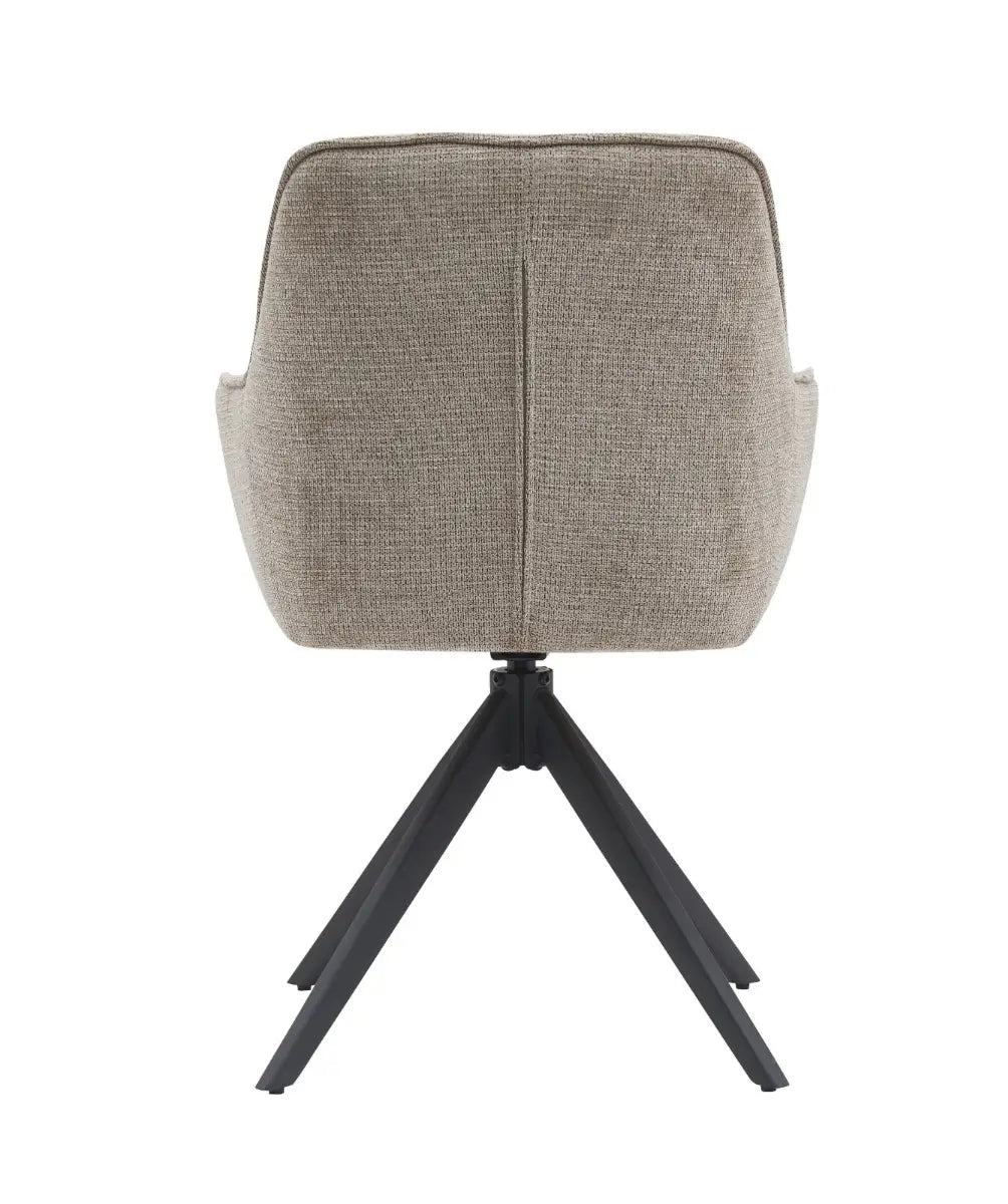 Eetkamerstoel Elise Taupe Draaibaar