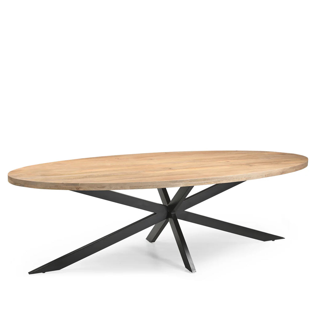 Eettafel Boris - Mangohout Ovaal