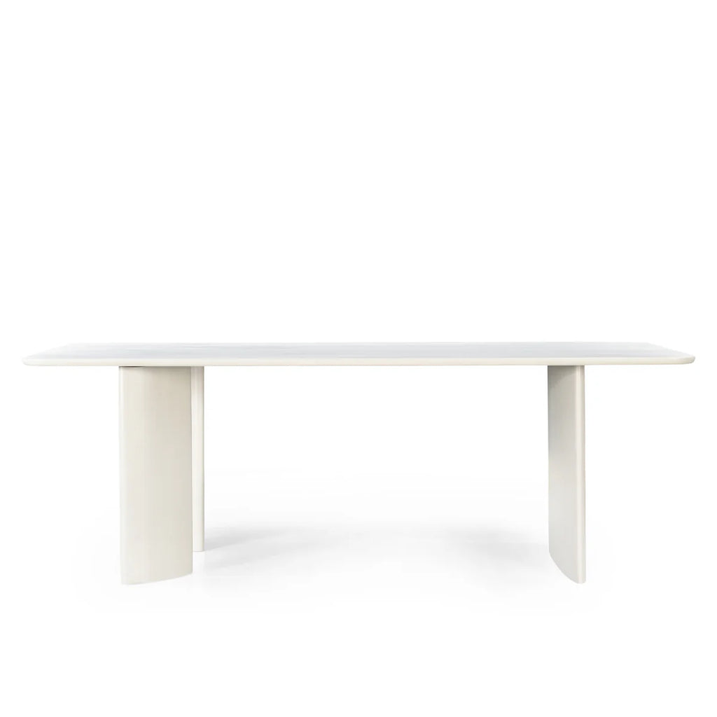 Eettafel Jade Rechthoek Creme Wit