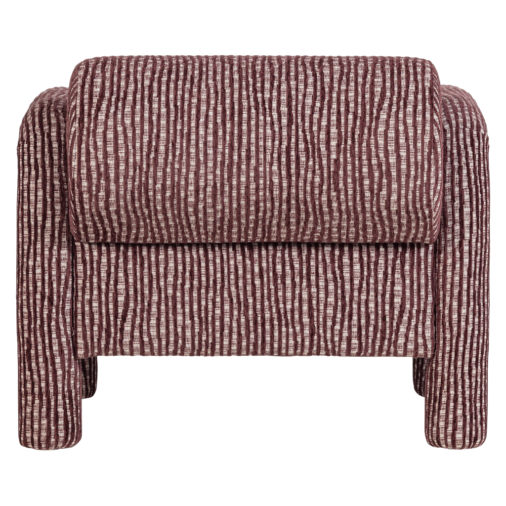 LENNY FAUTEUIL MET DESSIN BORDEAUXROOD