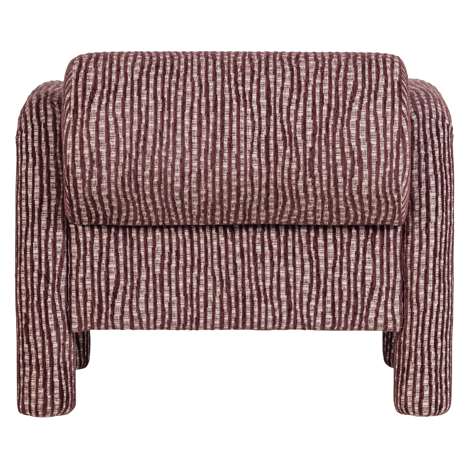 LENNY FAUTEUIL MET DESSIN BORDEAUXROOD