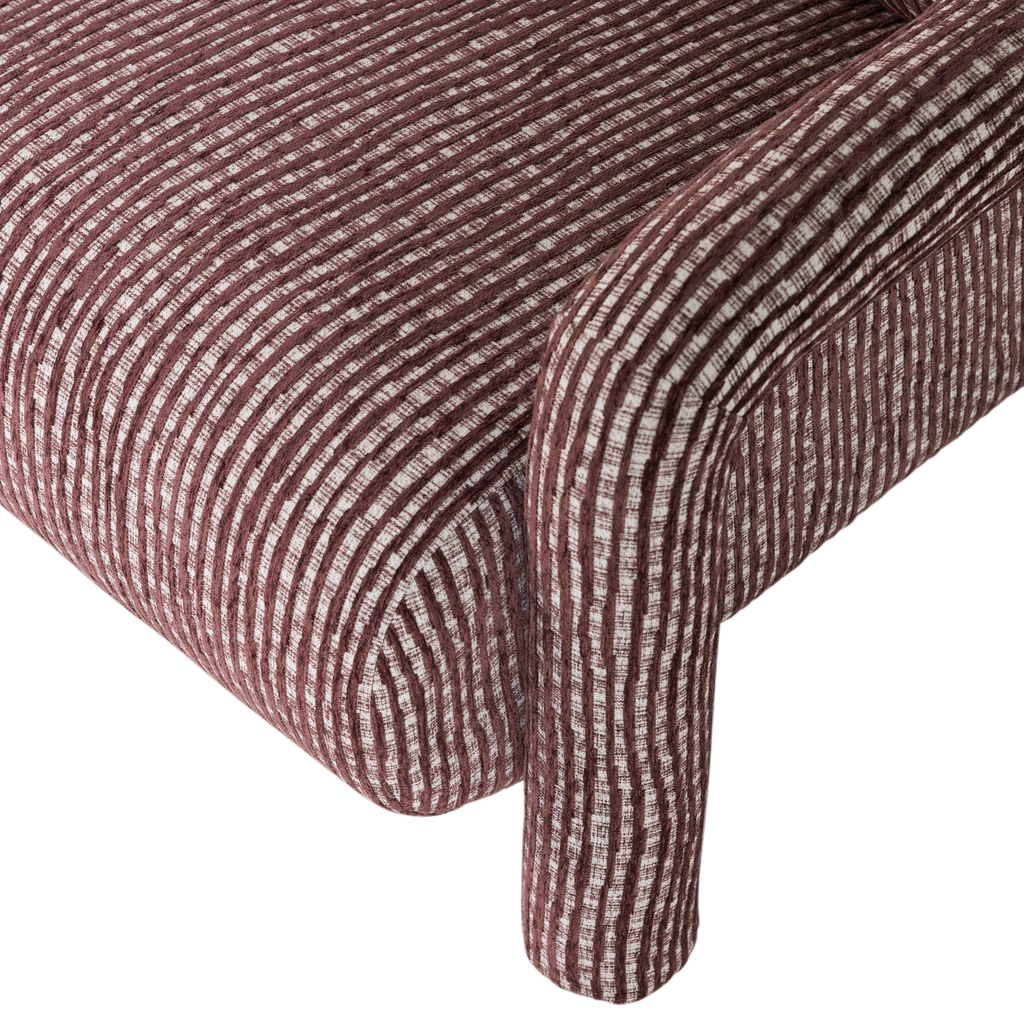 LENNY FAUTEUIL MET DESSIN BORDEAUXROOD