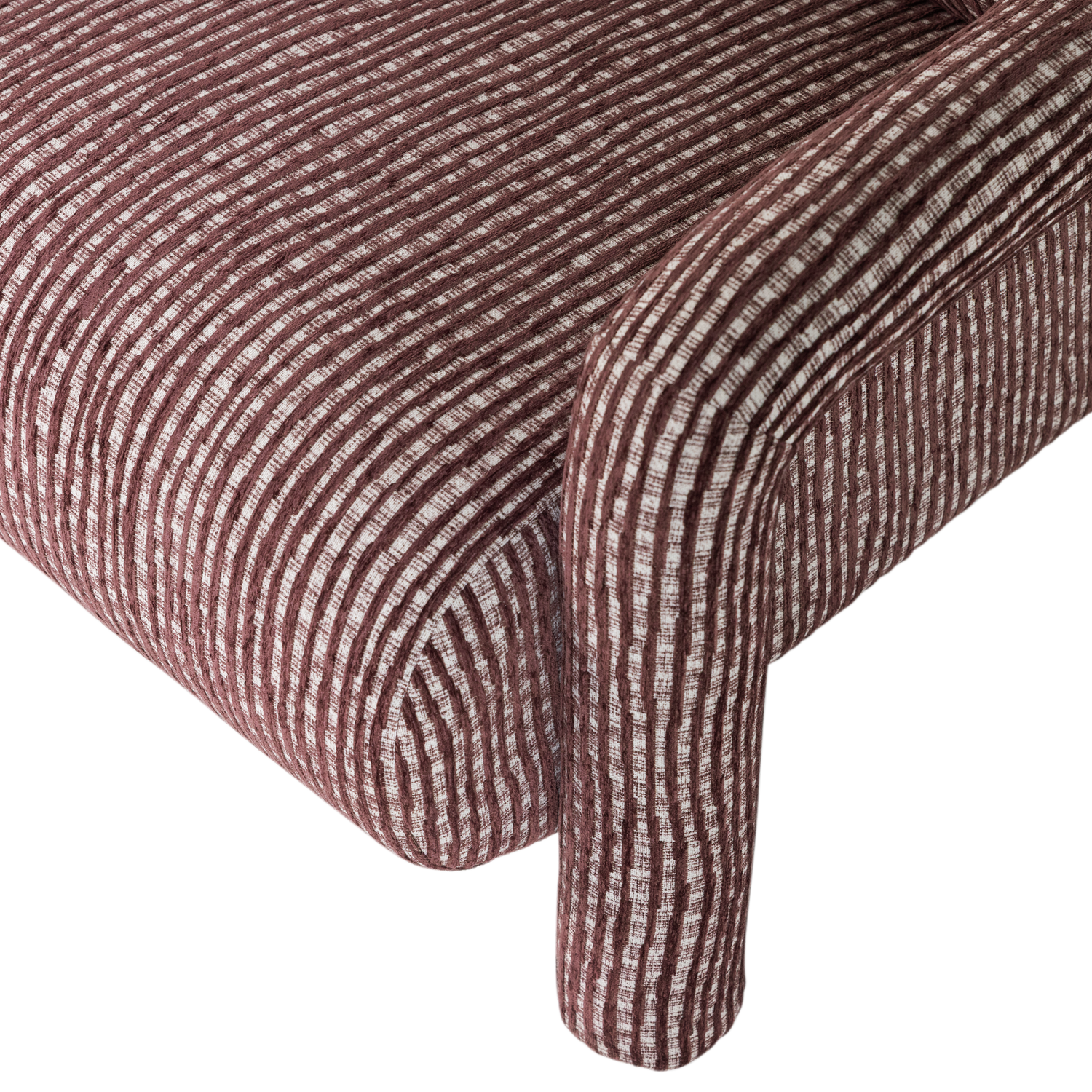 LENNY FAUTEUIL MET DESSIN BORDEAUXROOD