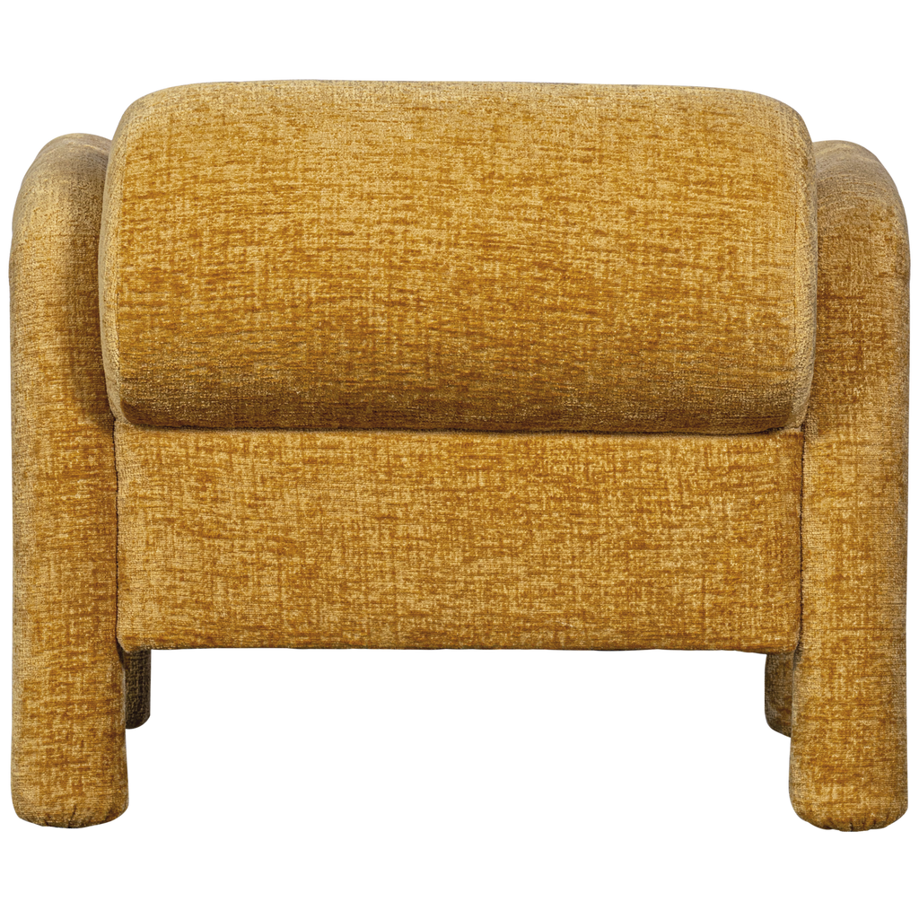 LENNY FAUTEUIL IN GROVE TEXTUUR GOUD/GEEL