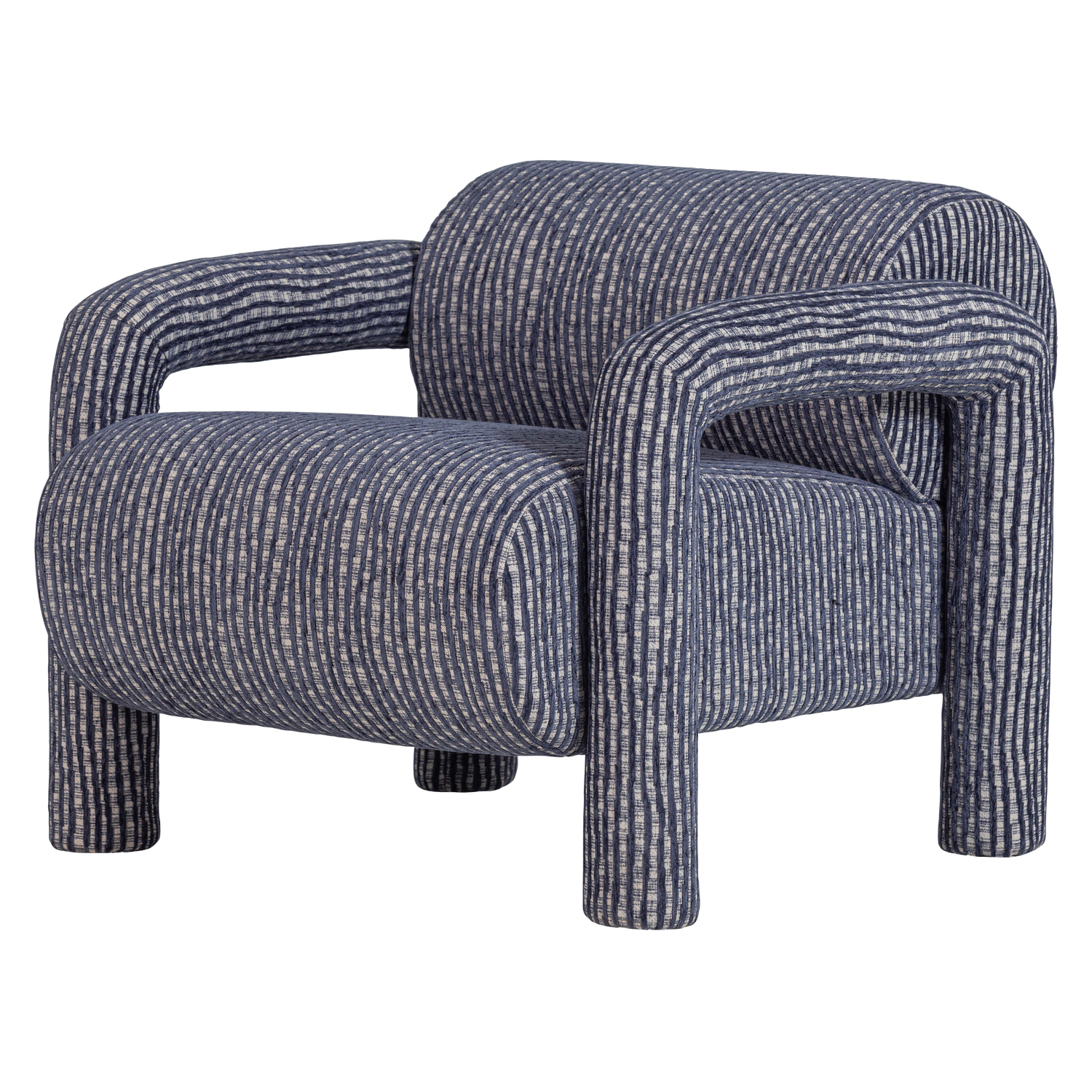 LENNY FAUTEUIL MET DESSIN GRIJSBLAUW