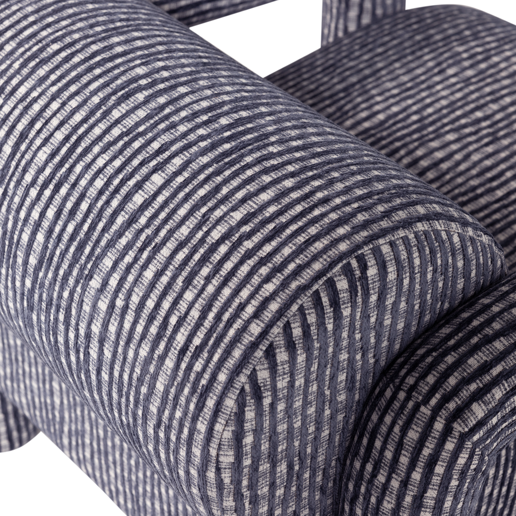 LENNY FAUTEUIL MET DESSIN GRIJSBLAUW