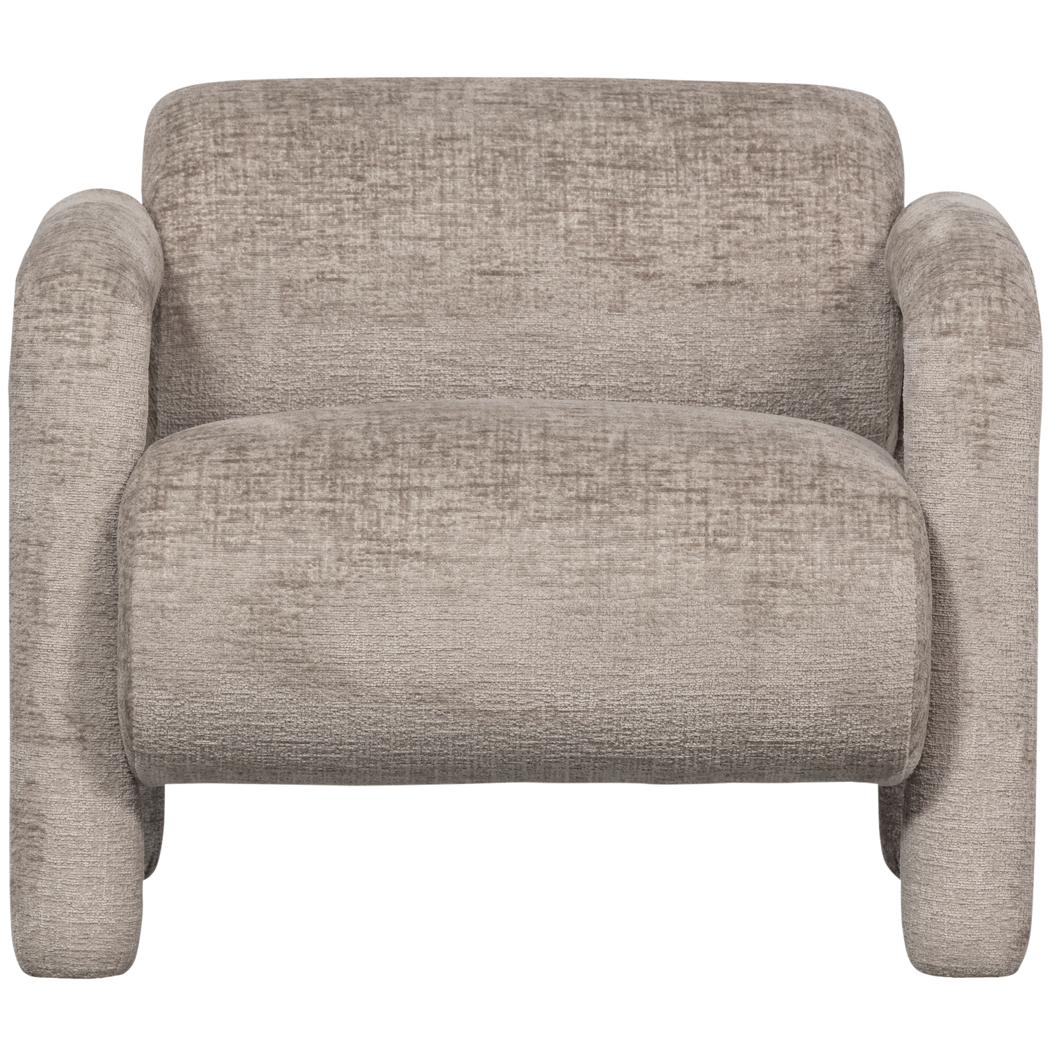 LENNY FAUTEUIL IN GROVE TEXTUUR ZAND