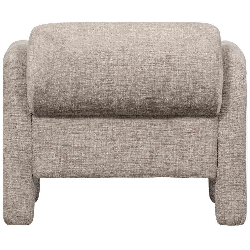 LENNY FAUTEUIL IN GROVE TEXTUUR ZAND