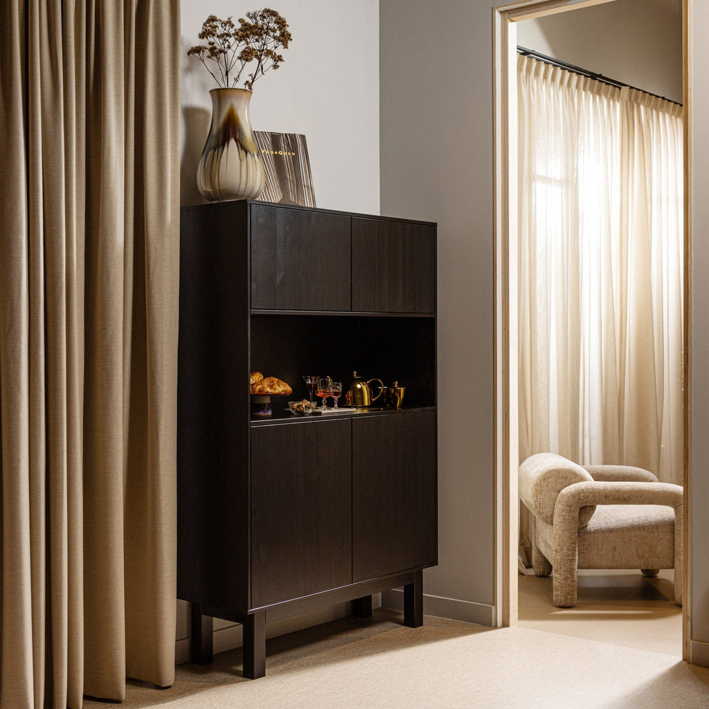 LENNY FAUTEUIL IN GROVE TEXTUUR ZAND