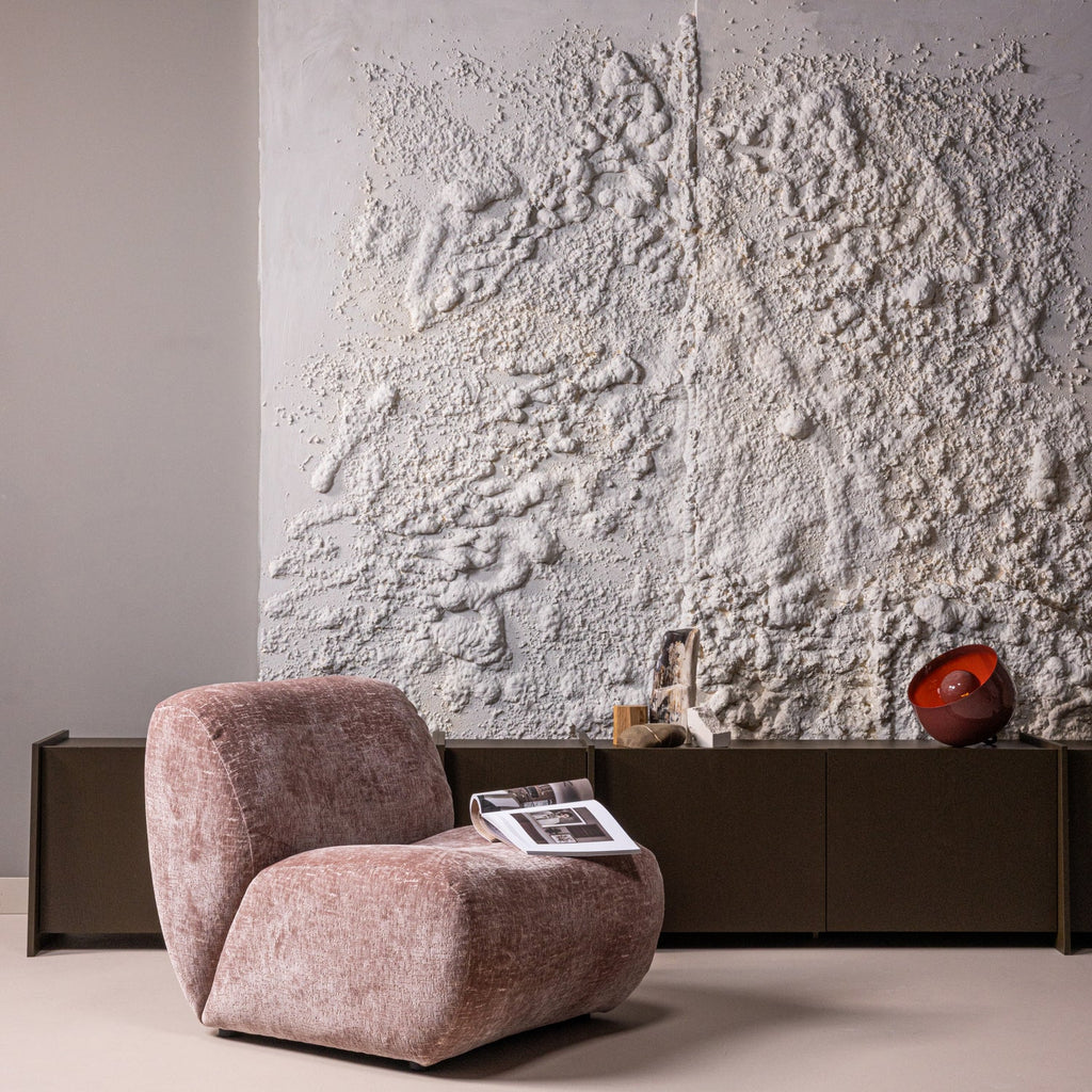 NOMU FAUTEUIL CRAQUELÉ VELVET LICHTROZE [fsc]