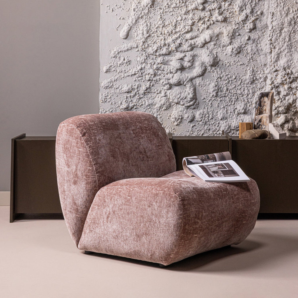 NOMU FAUTEUIL CRAQUELÉ VELVET LICHTROZE [fsc]