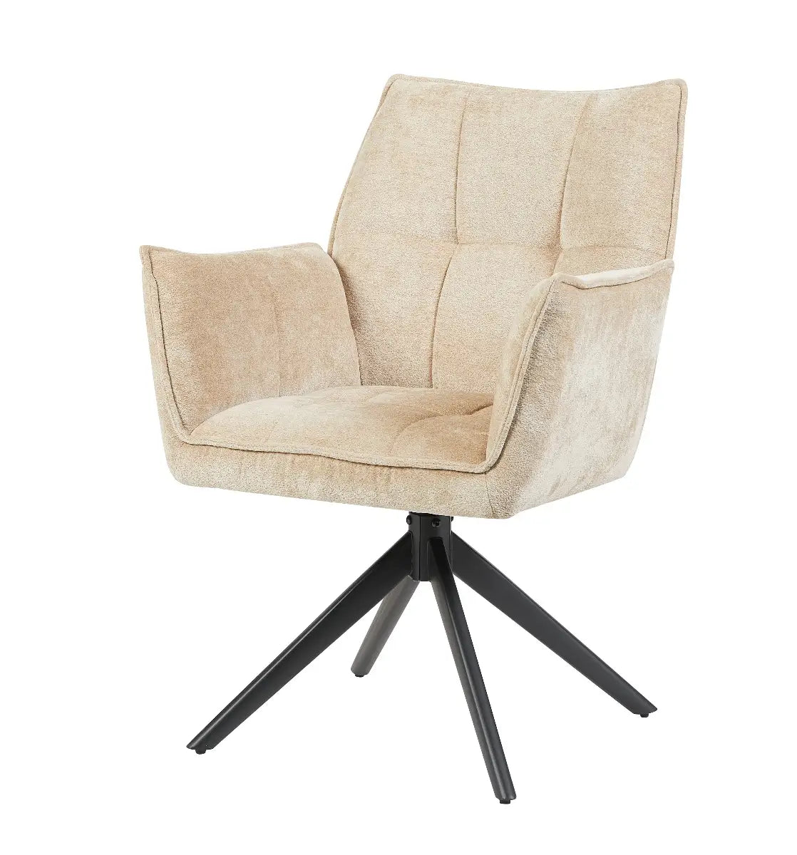 Eetkamerstoel Jamie Beige/Naturel