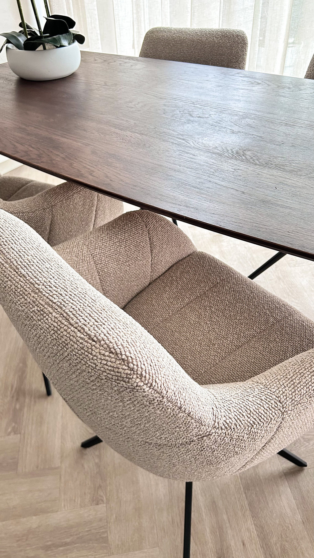 Sola Draaistoel - Beige - Weave
