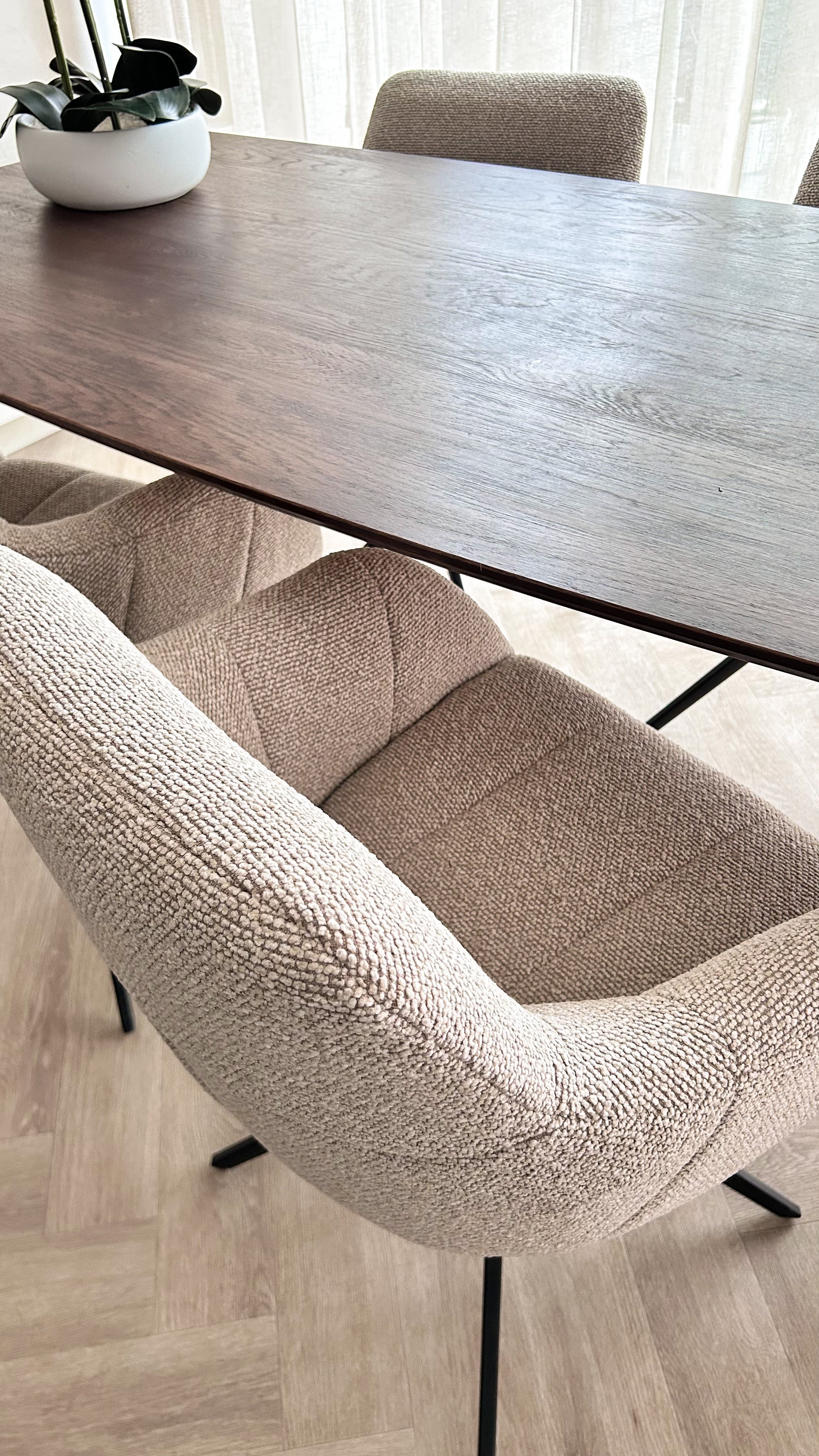 Sola Draaistoel - Beige - Weave