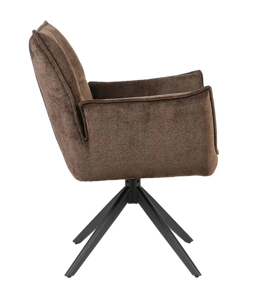 Eetkamerstoel Jamie Bruin/Chocola