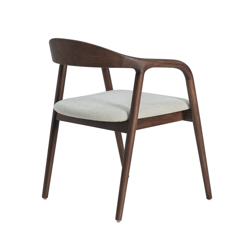 Andrea Walnoot Eetkamerstoel - Japandi Beige