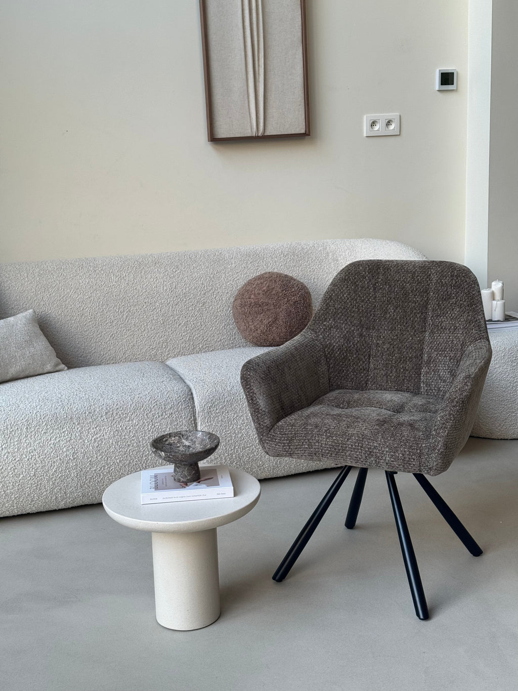Breeze Draaistoel - Khaki - Chenille