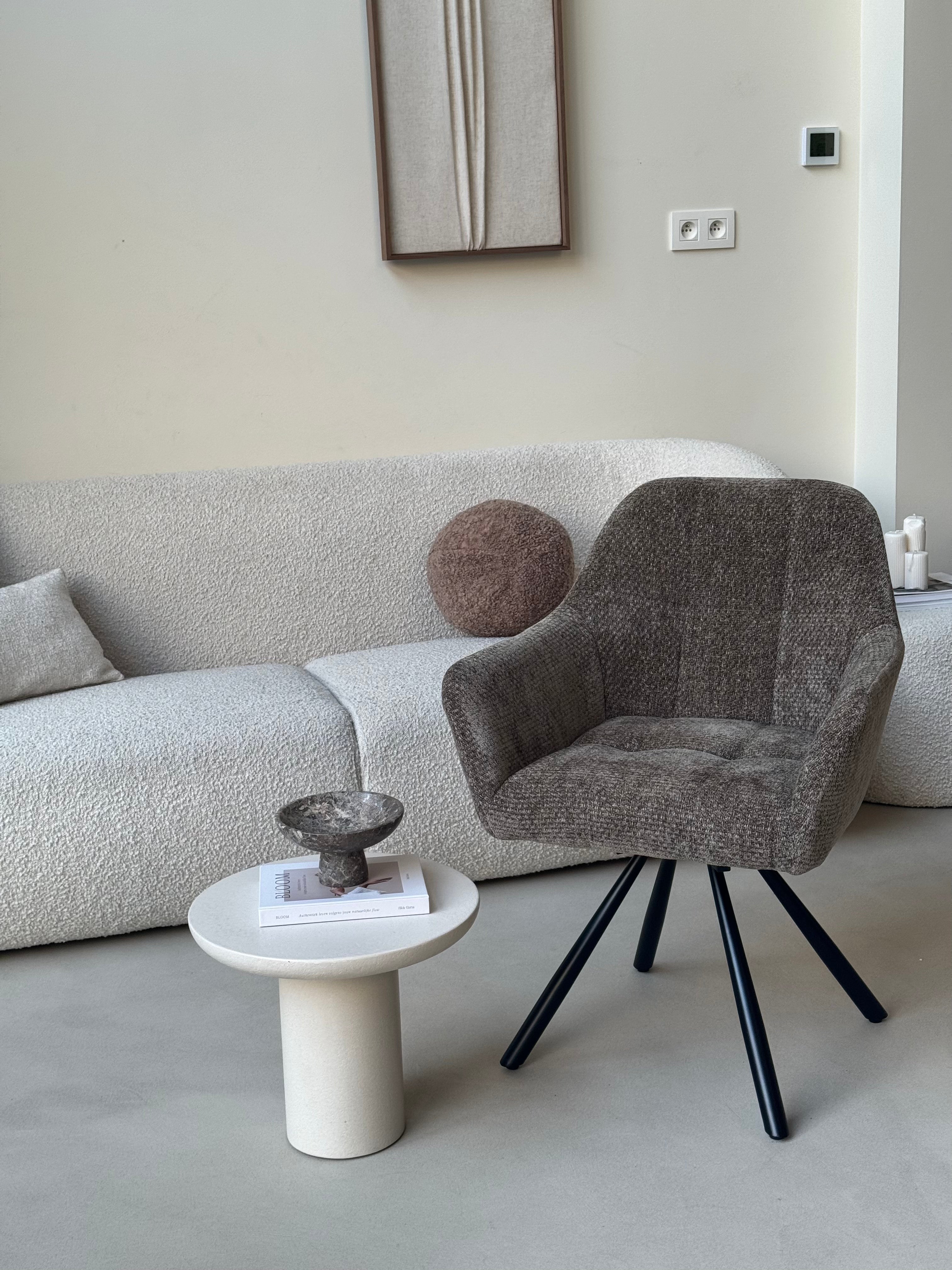 Breeze Draaistoel - Khaki - Chenille