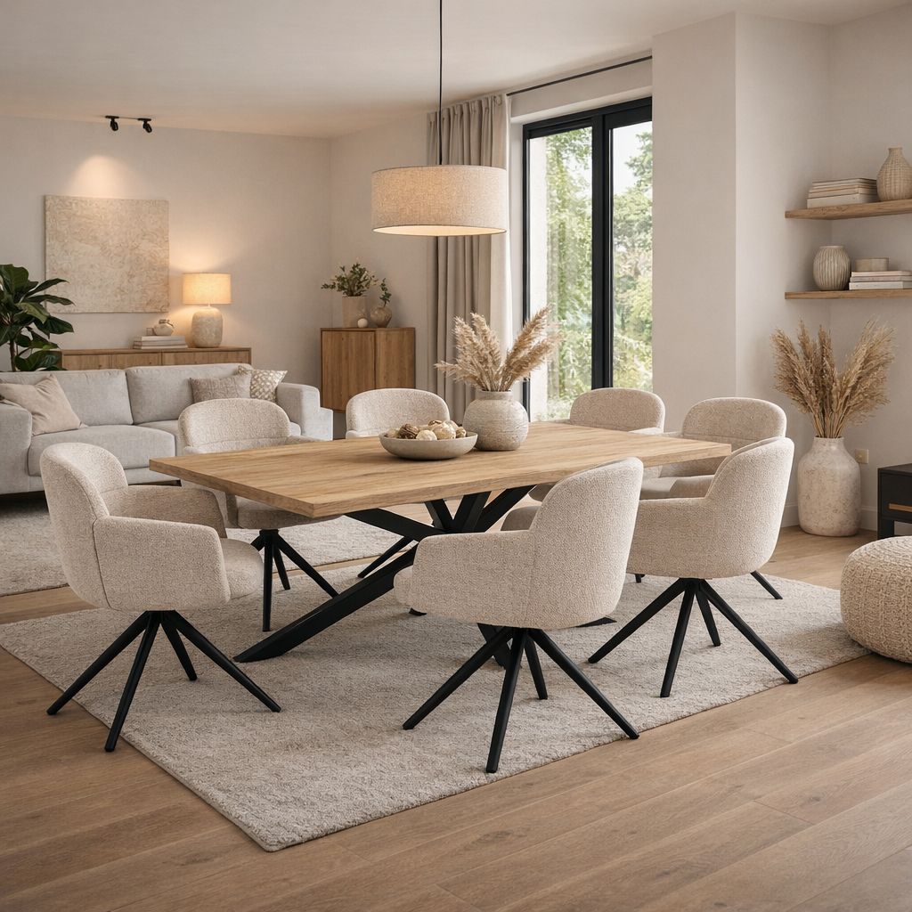 Eettafel Bram - Mangohout rechthoekig