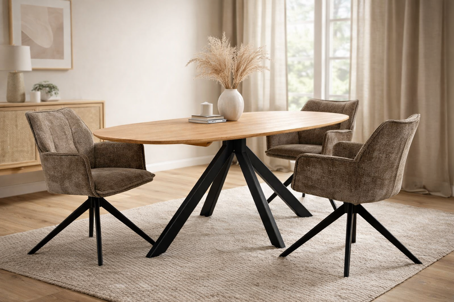 Eettafel Luna Deens Ovaal