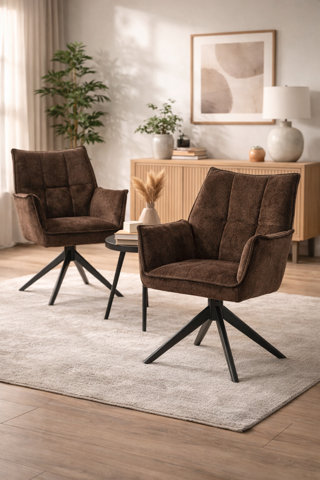 Eetkamerstoel Jamie Bruin/Chocola