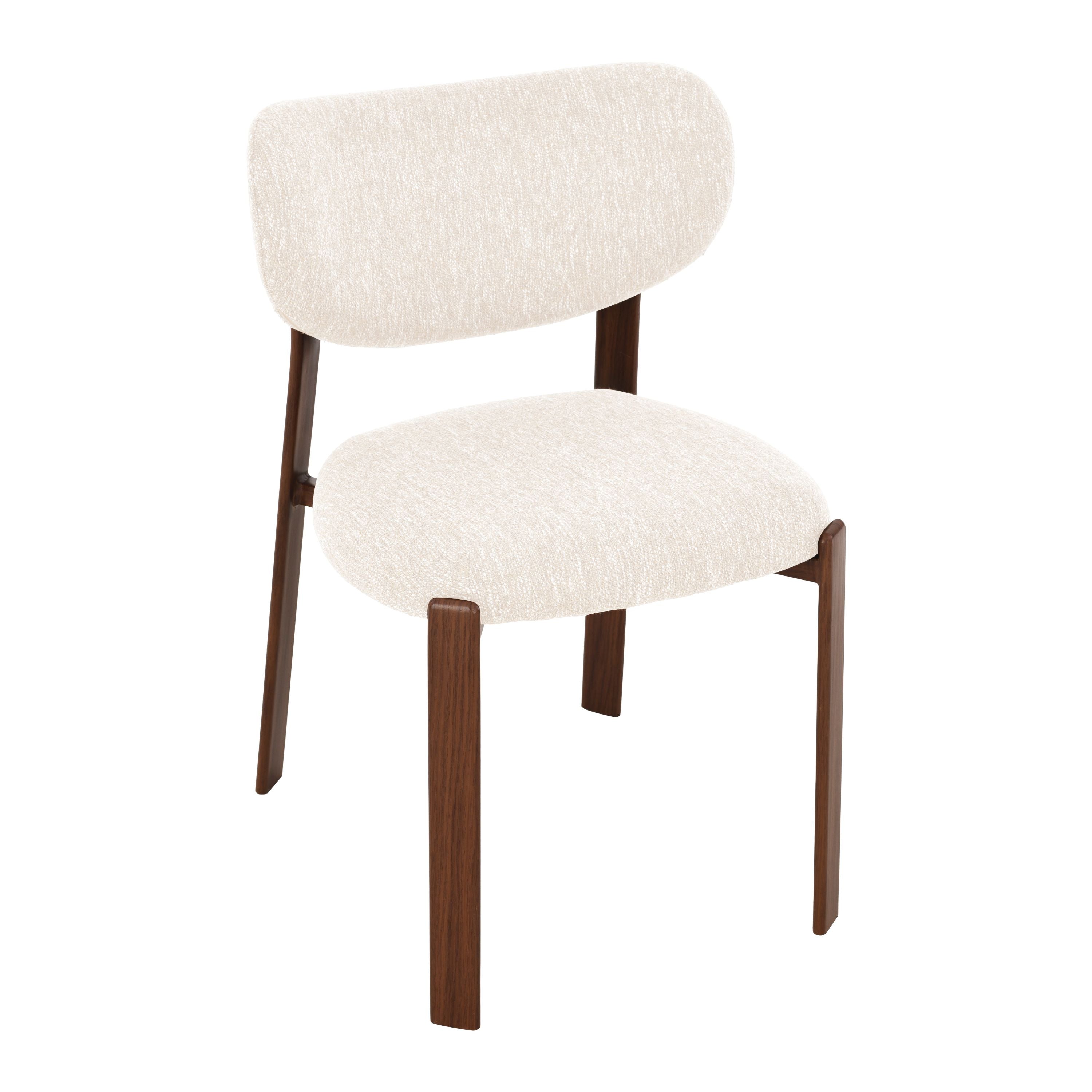 Jane Eetkamerstoel - Beige Walnoot