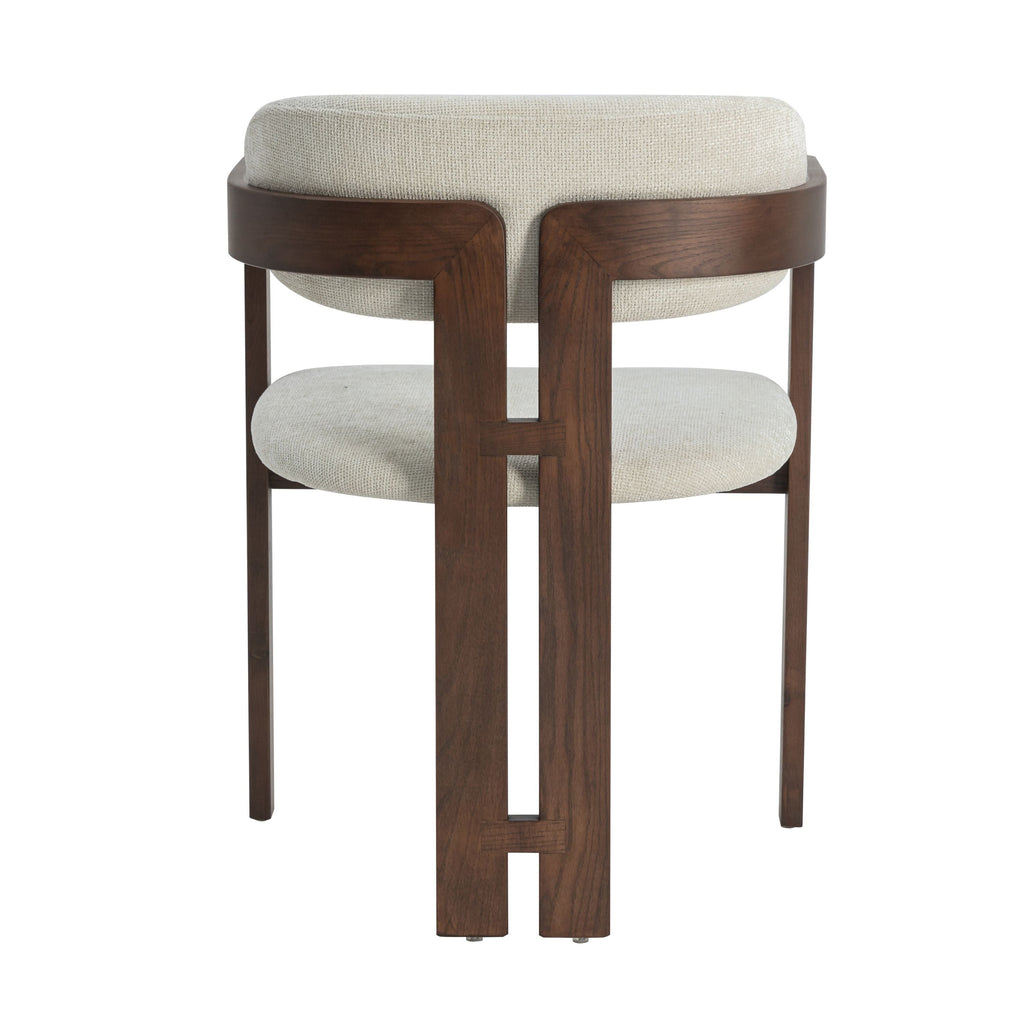 Romeo Walnoot Eetkamerstoel - Beige