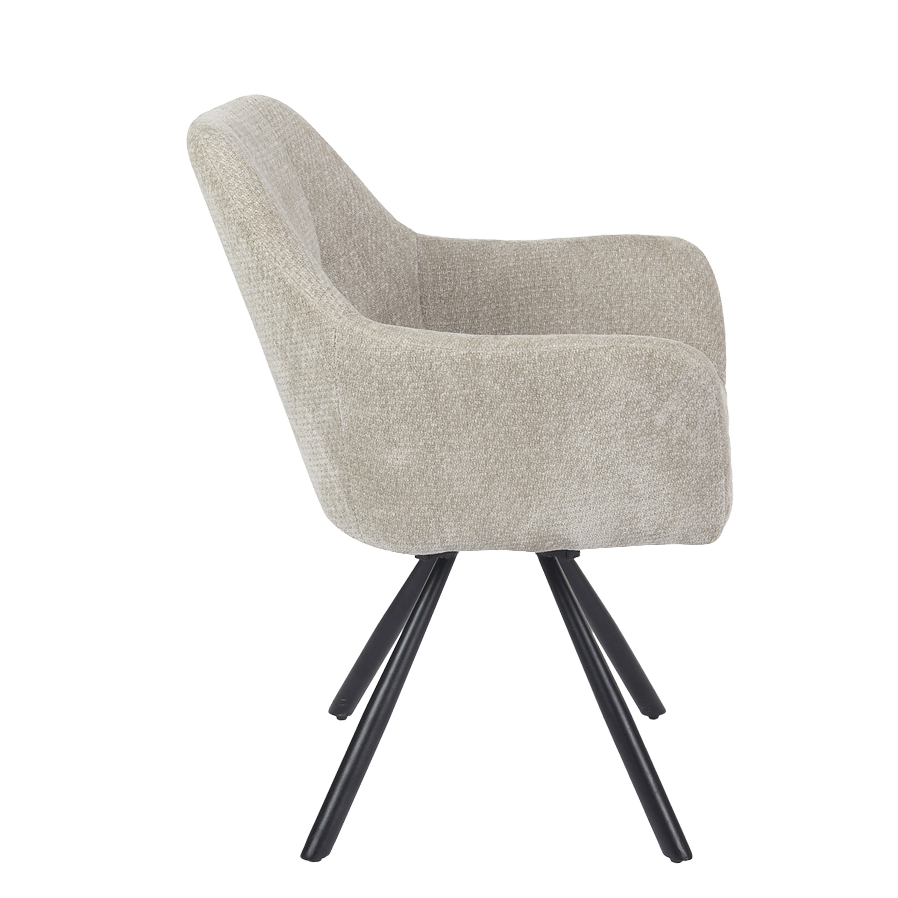 Breeze Draaistoel - Beige - Chenille