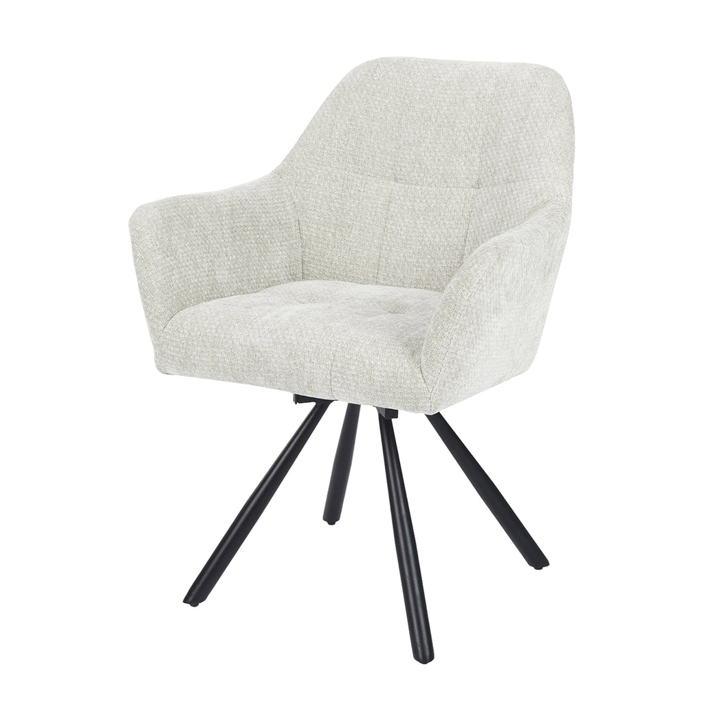 Breeze Draaistoel - Ecru - Chenille