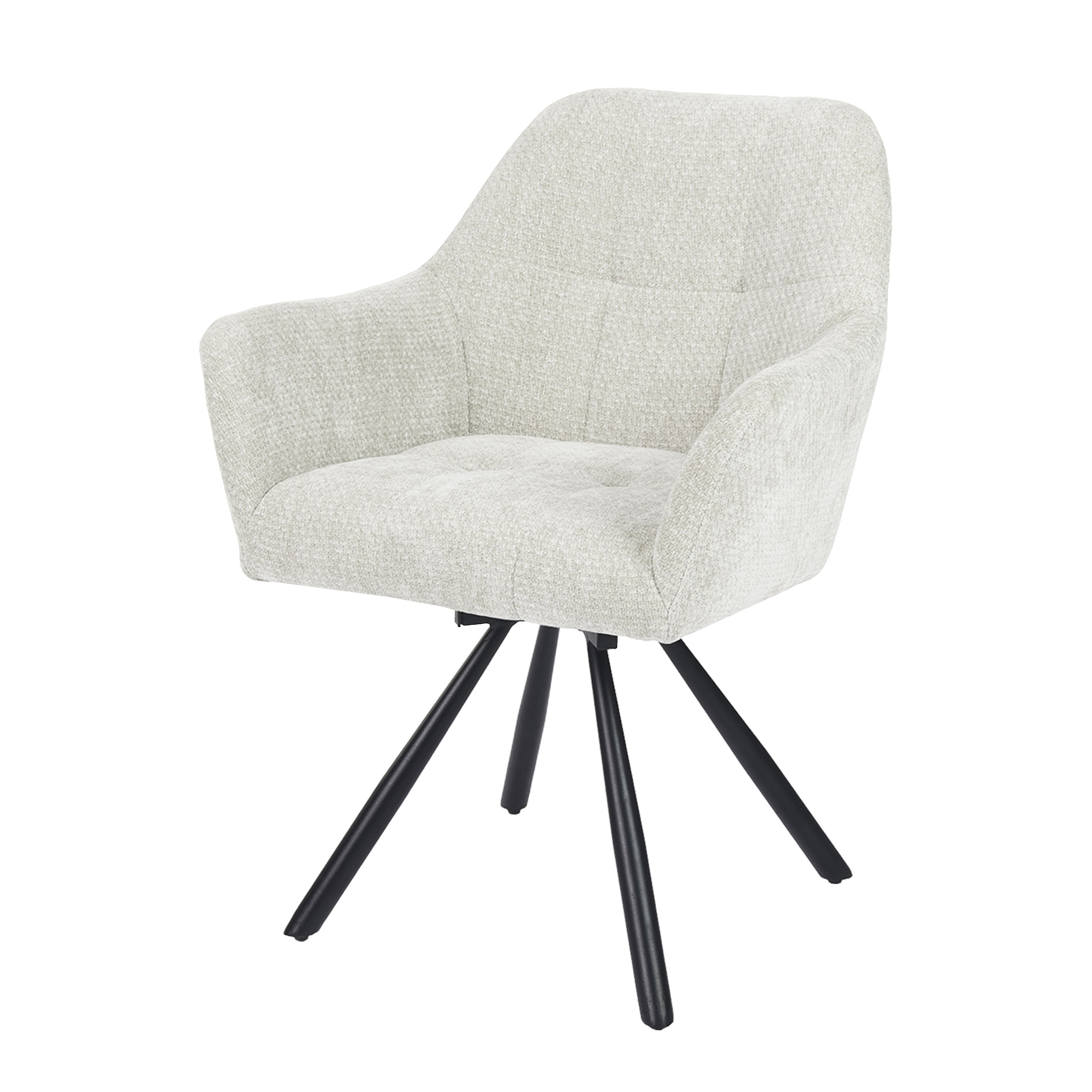 Breeze Draaistoel - Ecru - Chenille