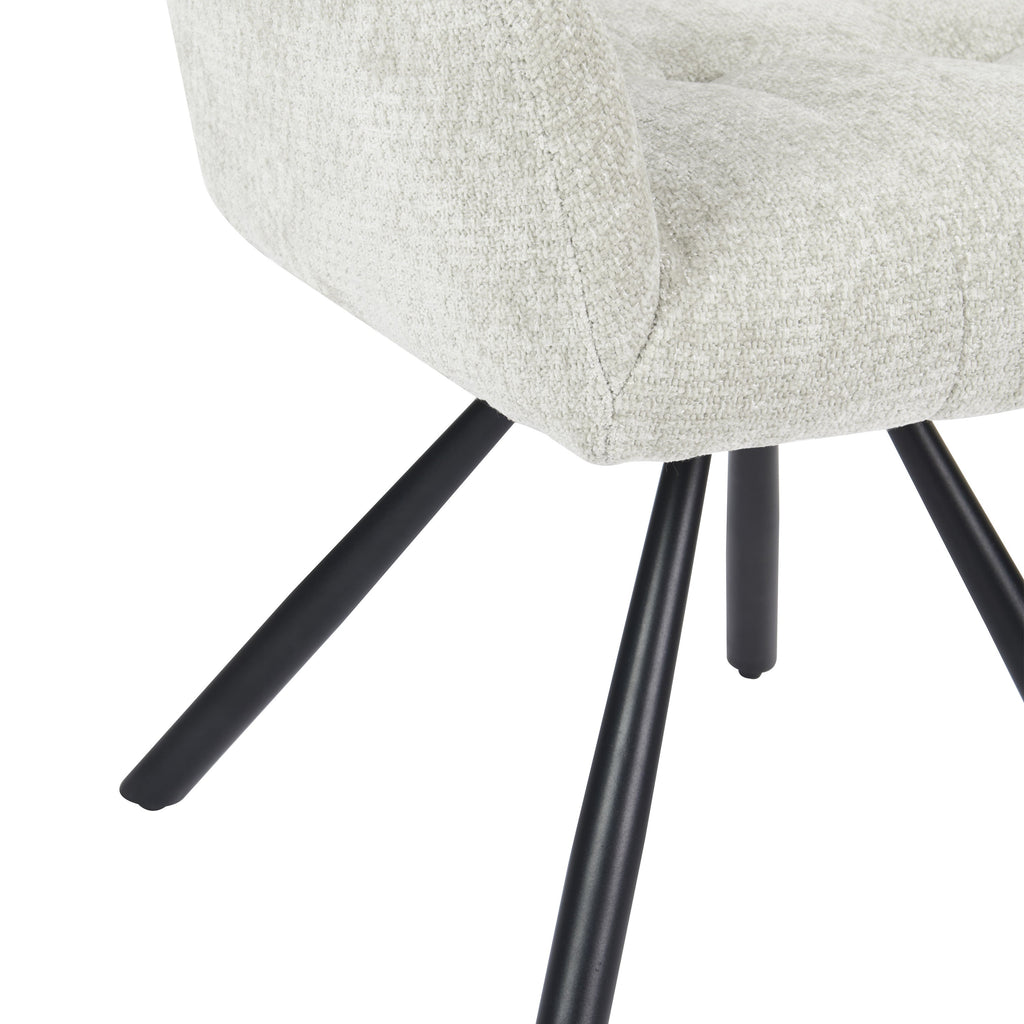 Breeze Draaistoel - Ecru - Chenille