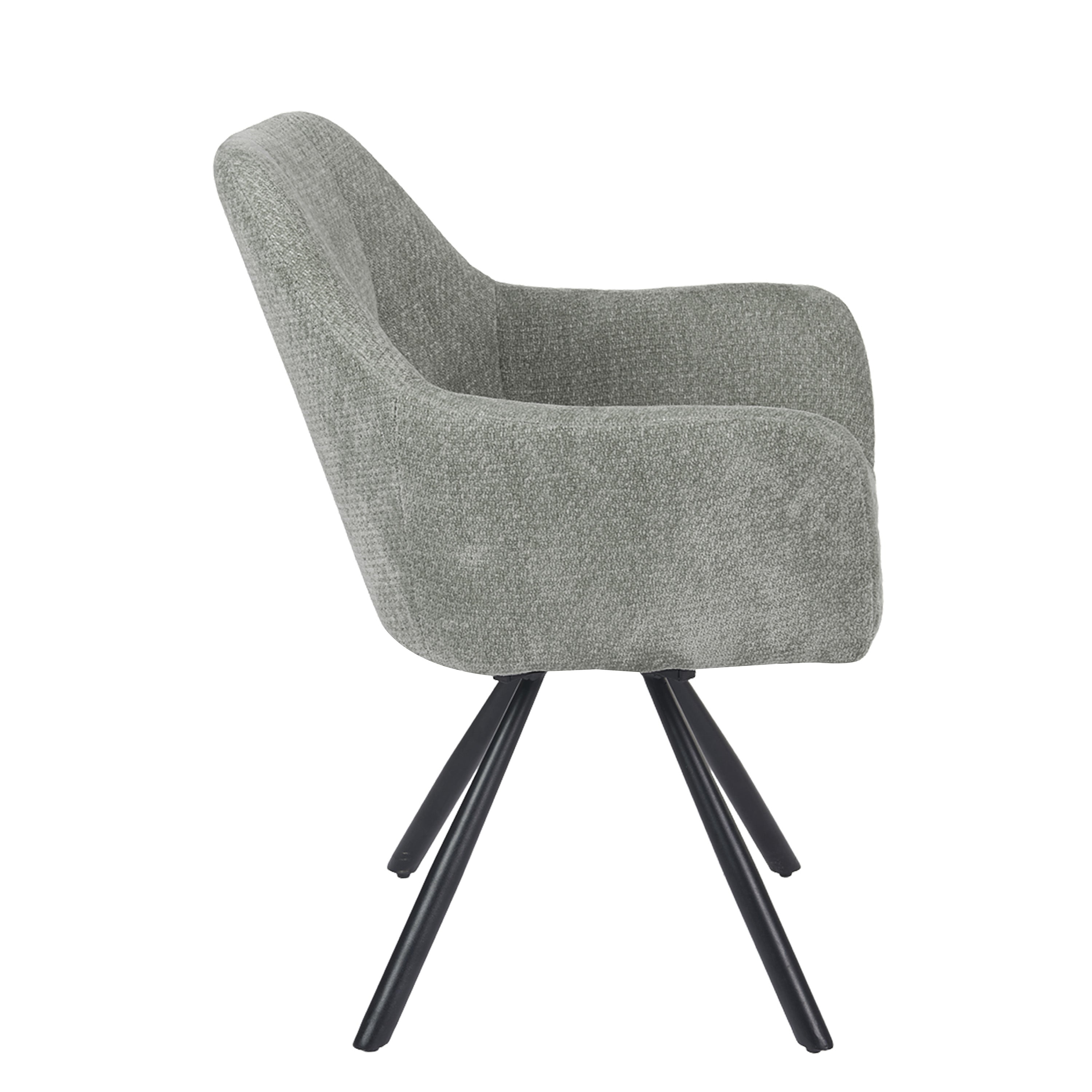 Breeze Draaistoel - Grijs - Chenille