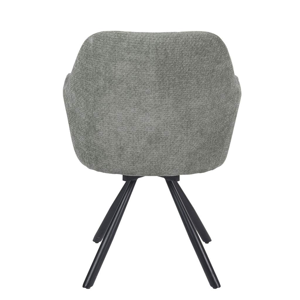Breeze Draaistoel - Grijs - Chenille