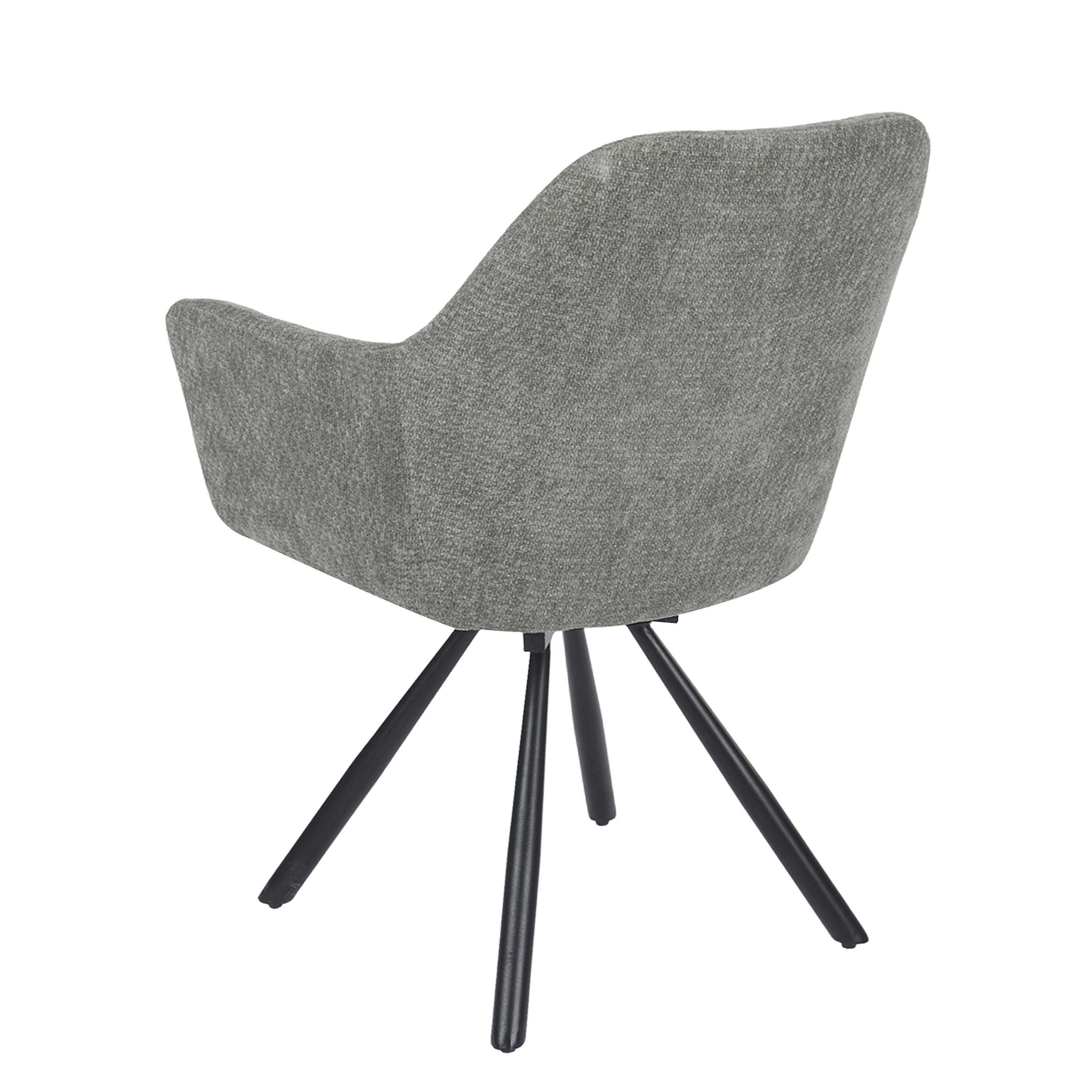 Breeze Draaistoel - Grijs - Chenille