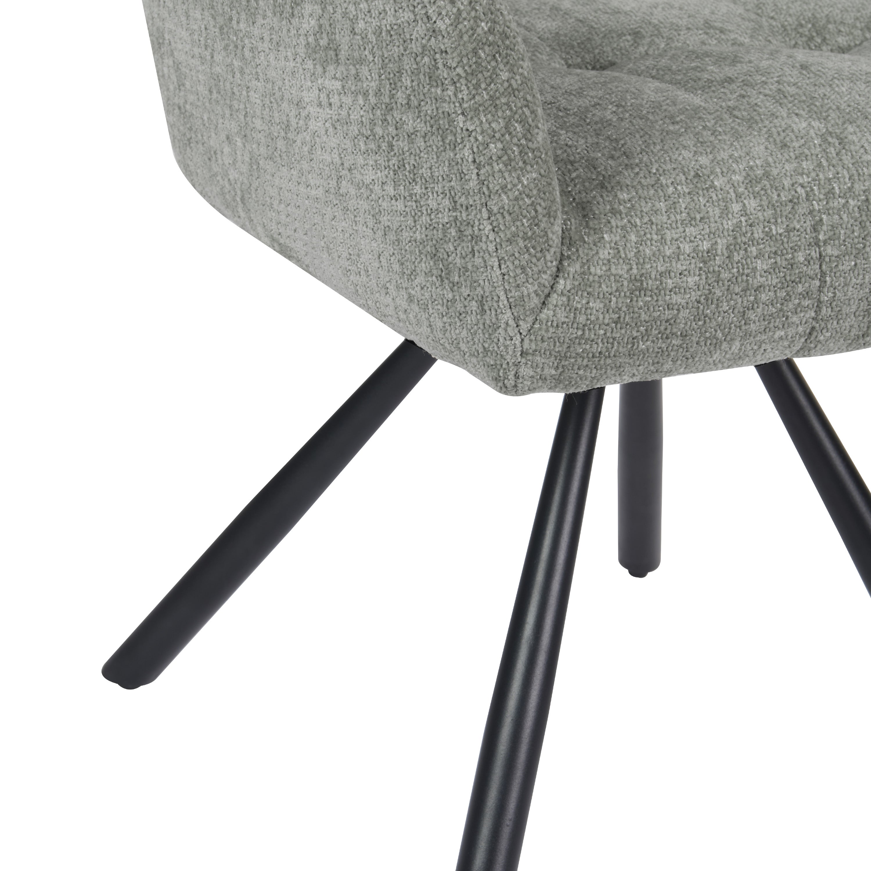 Breeze Draaistoel - Grijs - Chenille