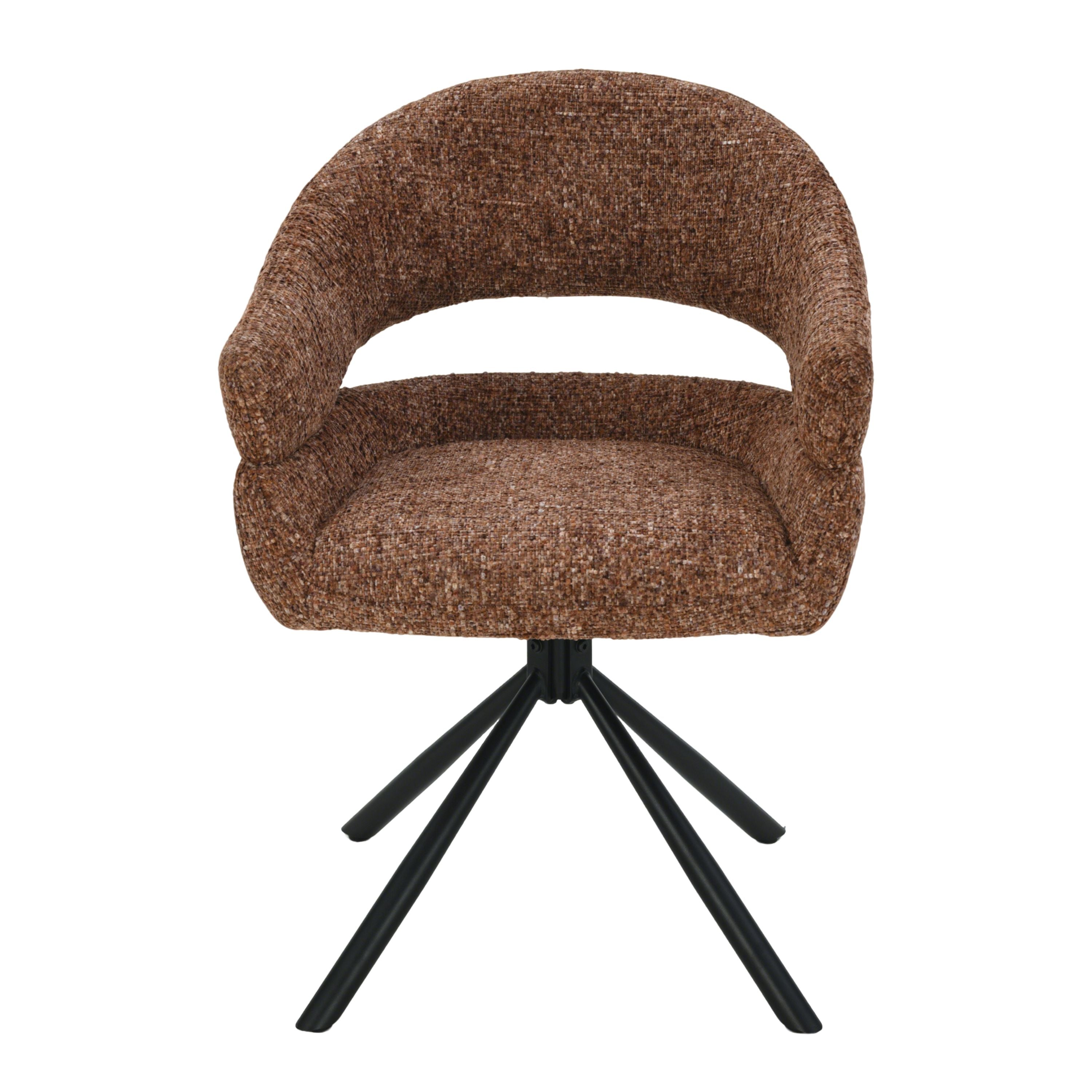 Clover Draaistoel - Brick Rood - Chenille