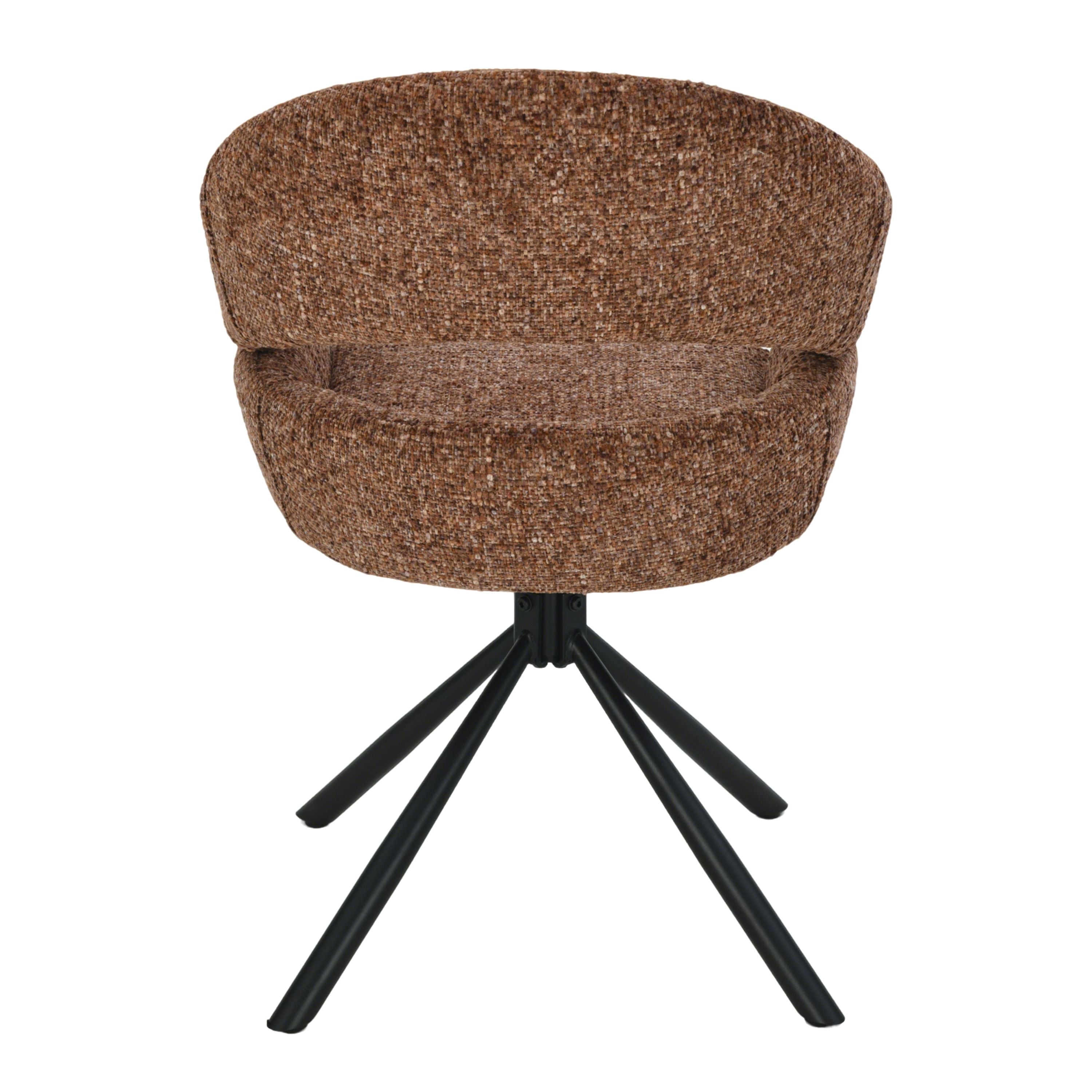 Clover Draaistoel - Brick Rood - Chenille