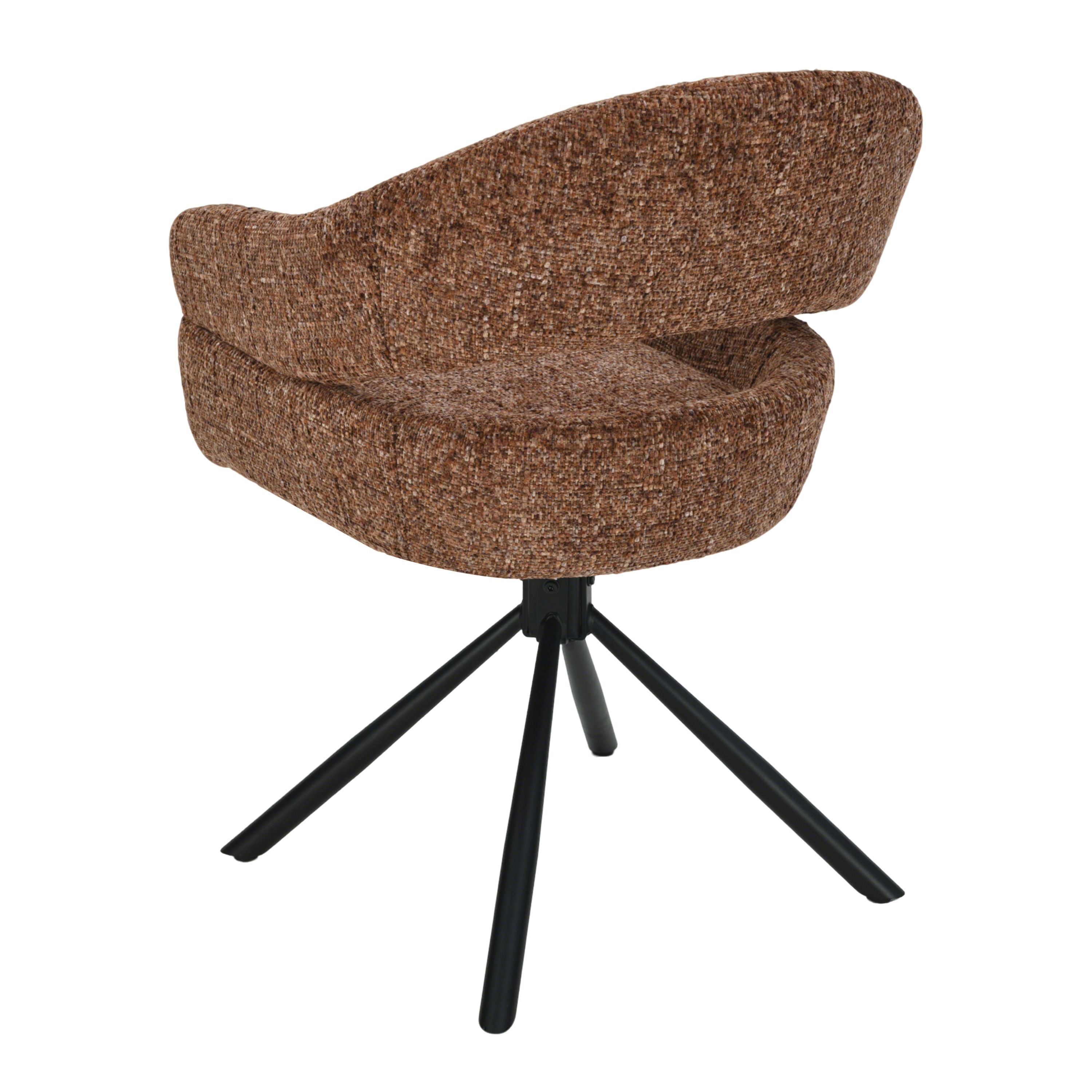 Clover Draaistoel - Brick Rood - Chenille