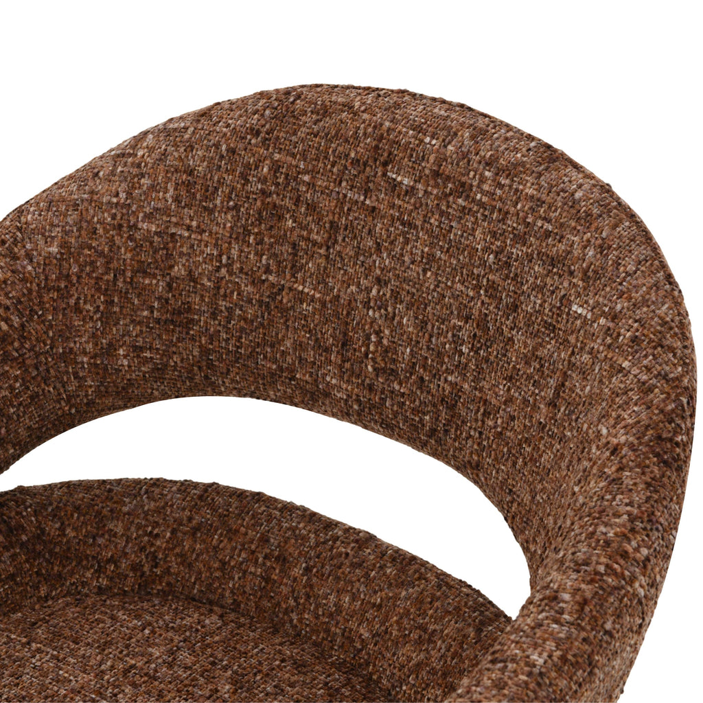 Clover Draaistoel - Brick Rood - Chenille