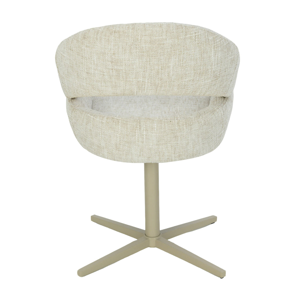 Clover Draaistoel - Beige - Chenille
