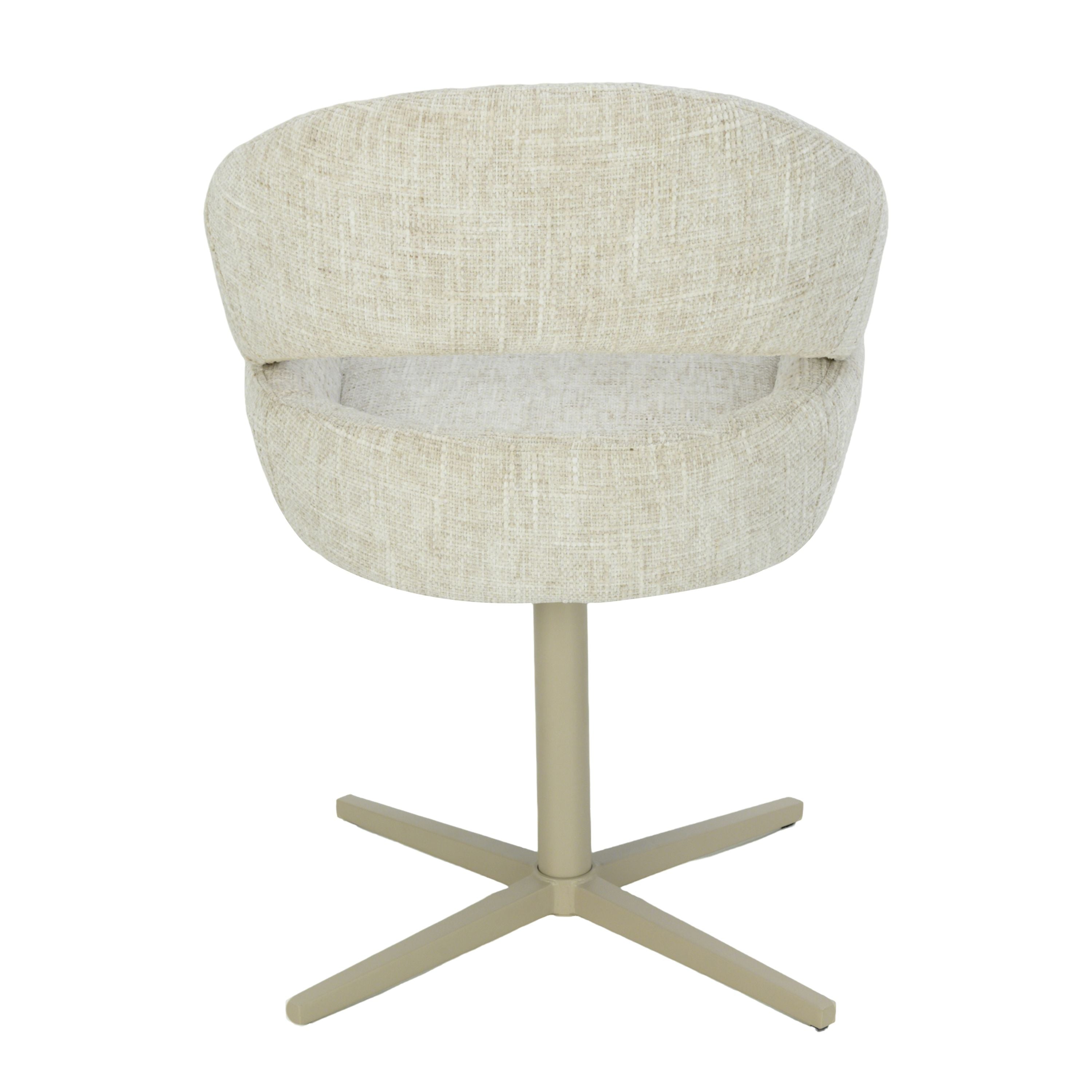 Clover Draaistoel - Beige - Chenille