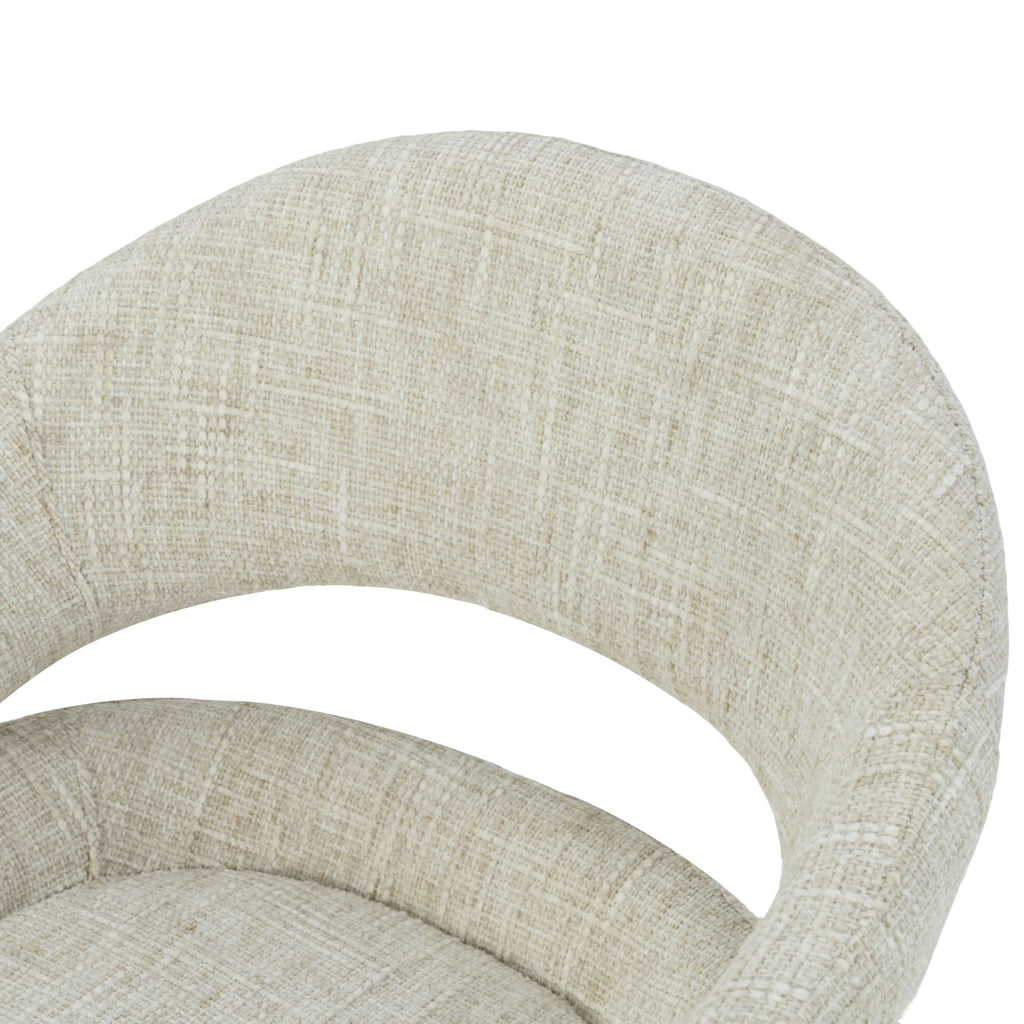 Clover Draaistoel - Beige - Chenille