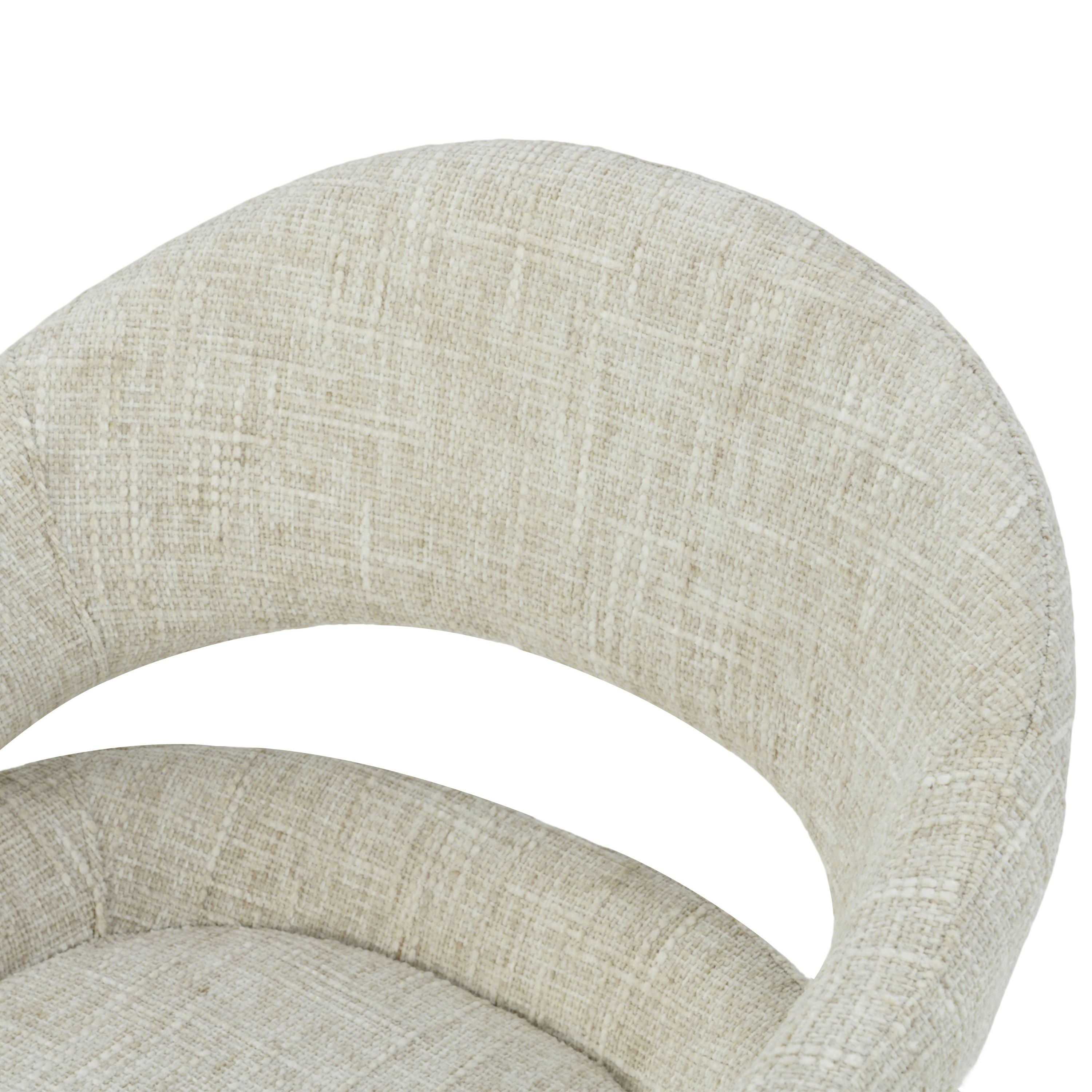 Clover Draaistoel - Beige - Chenille
