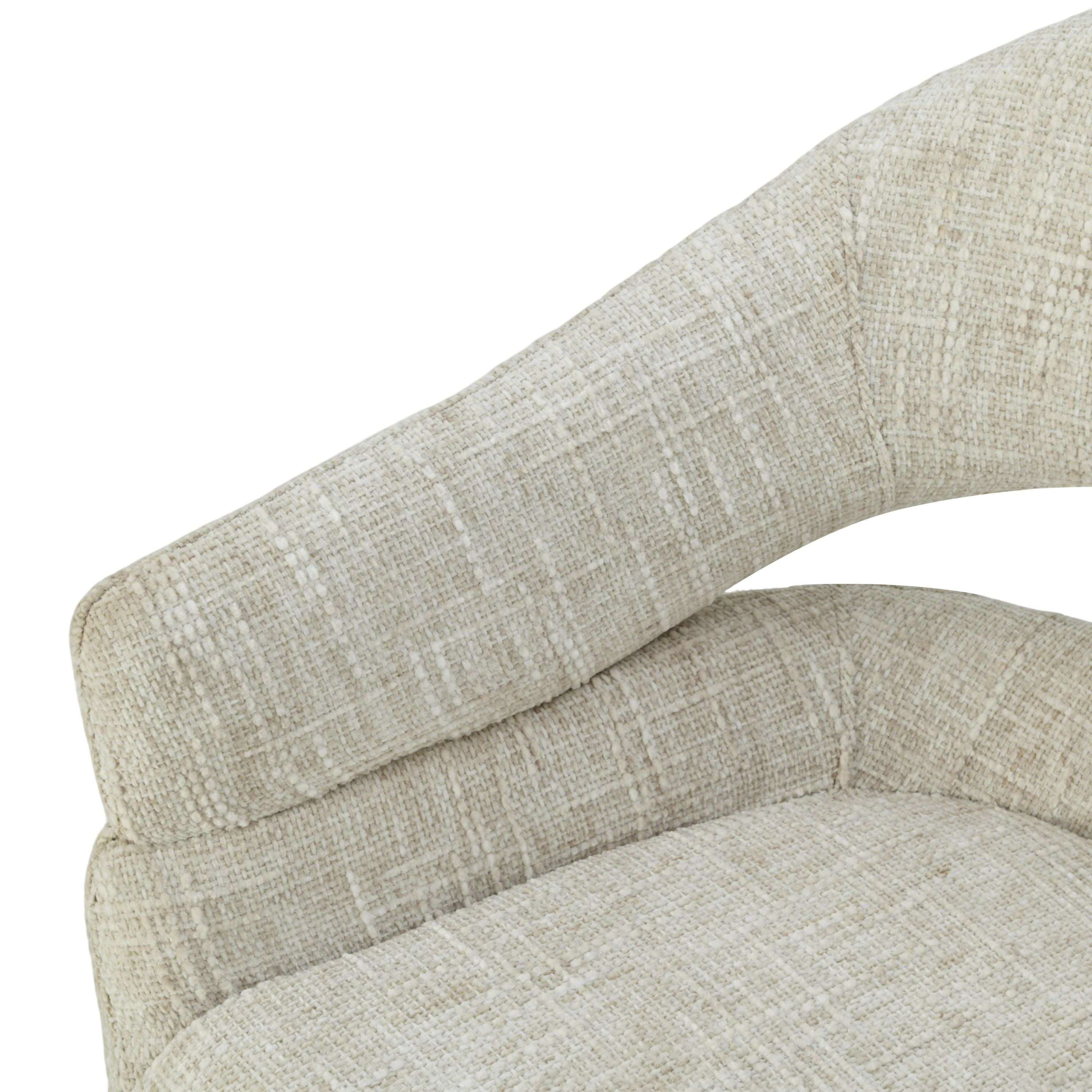 Clover Draaistoel - Beige - Chenille