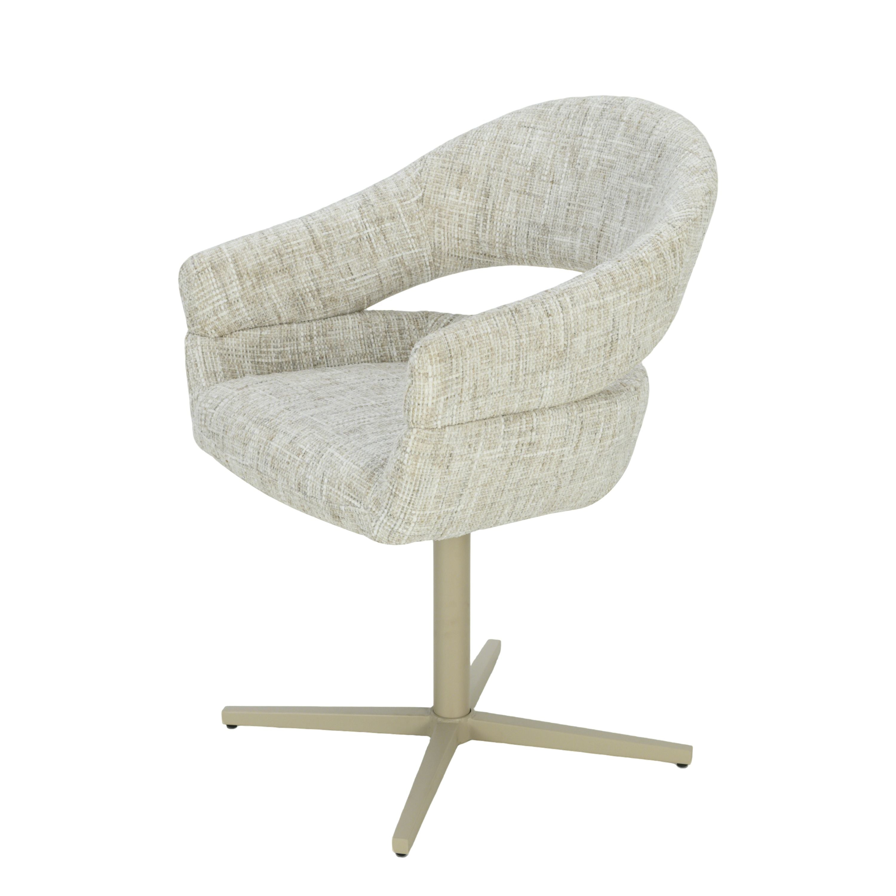 Clover Draaistoel - Zand - Chenille