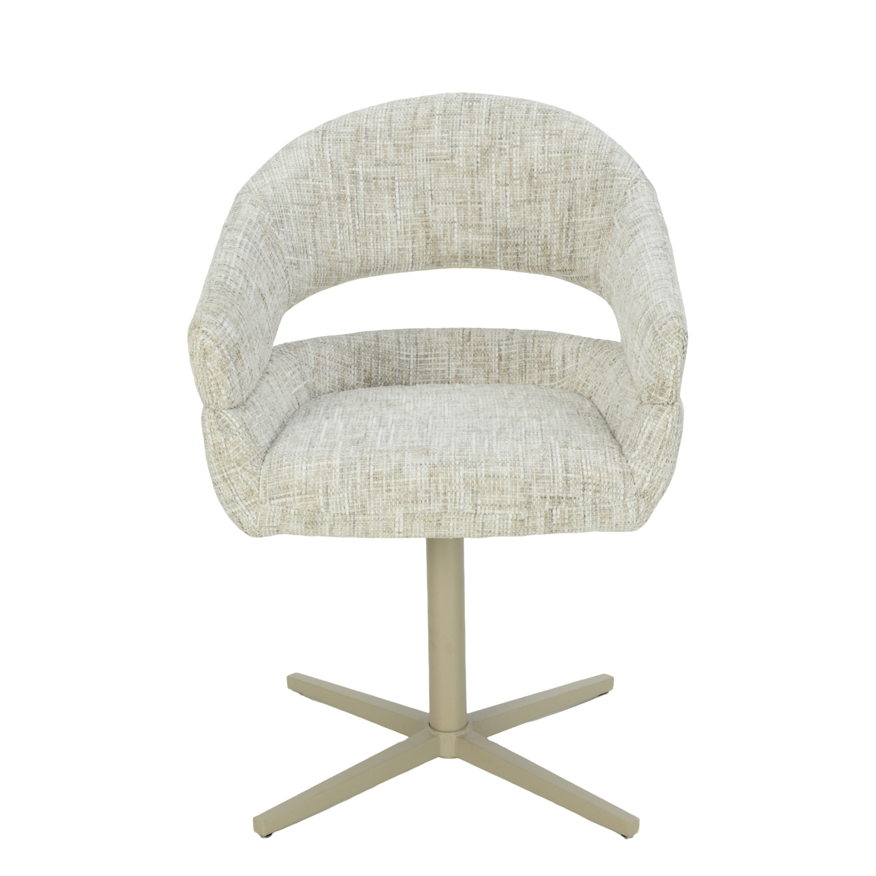 Clover Draaistoel - Zand - Chenille