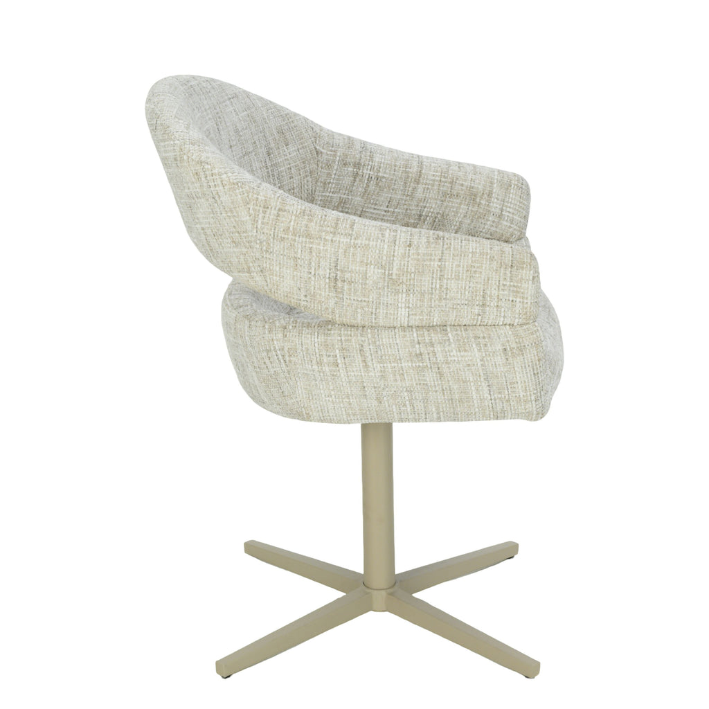 Clover Draaistoel - Zand - Chenille