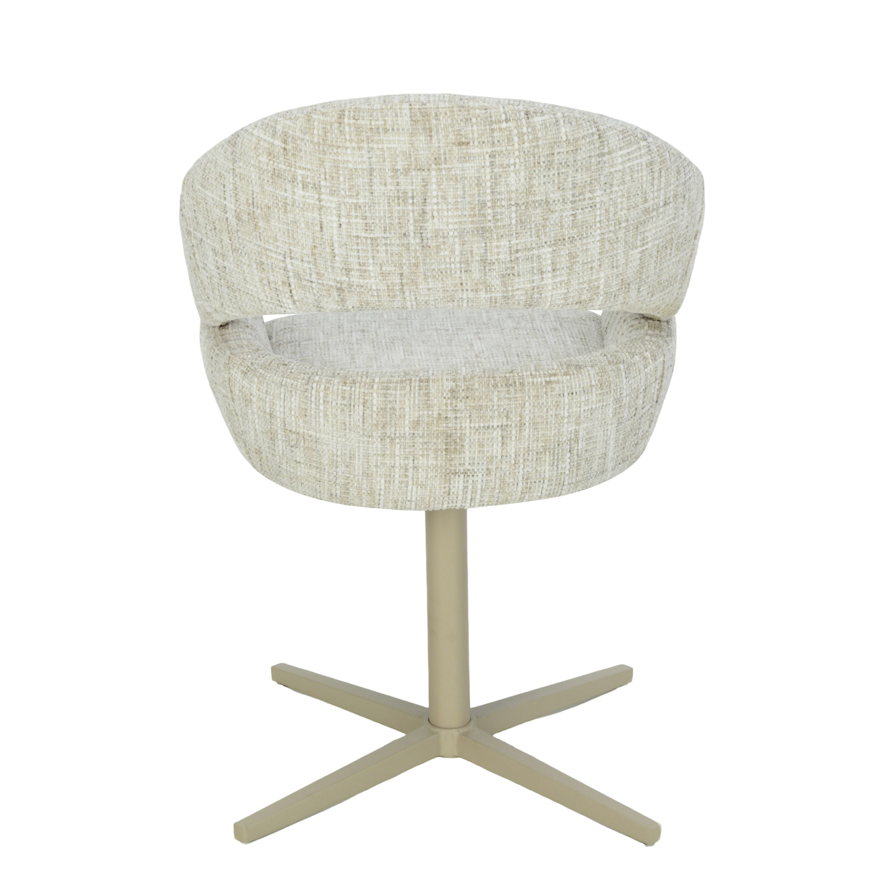 Clover Draaistoel - Zand - Chenille
