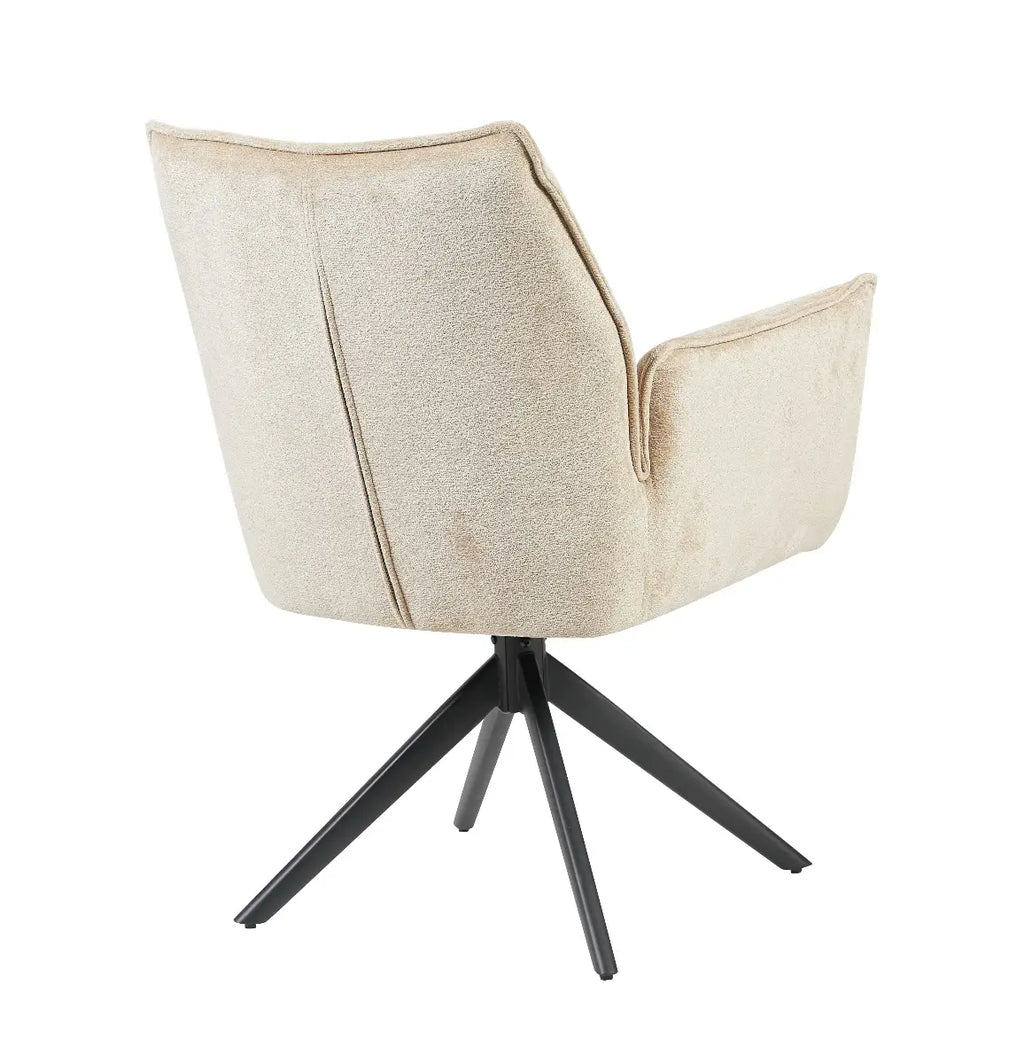 Eetkamerstoel Jamie Beige/Naturel