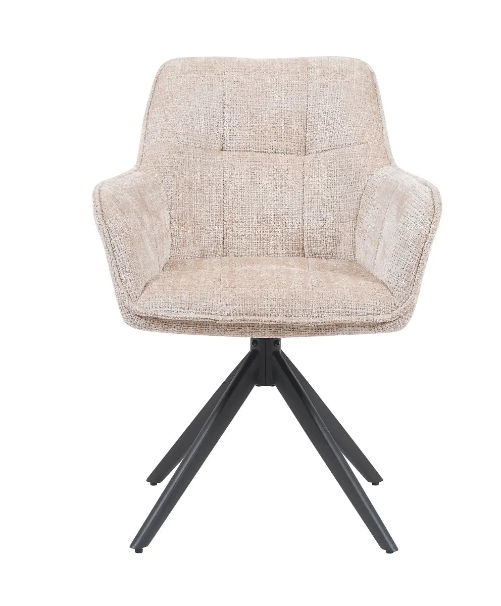 Eetkamerstoel Elise Beige Draaibaar